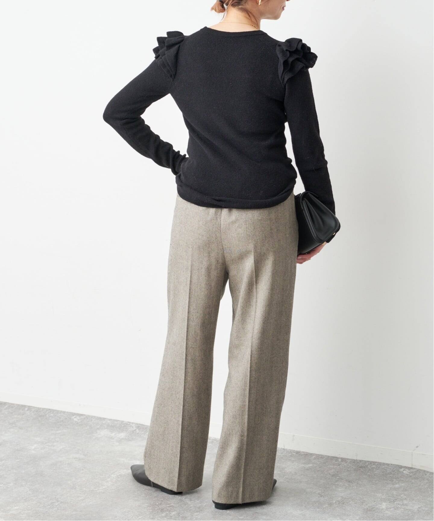 アルパカ混フリルニット（ニット／セーター）｜Spick and Span