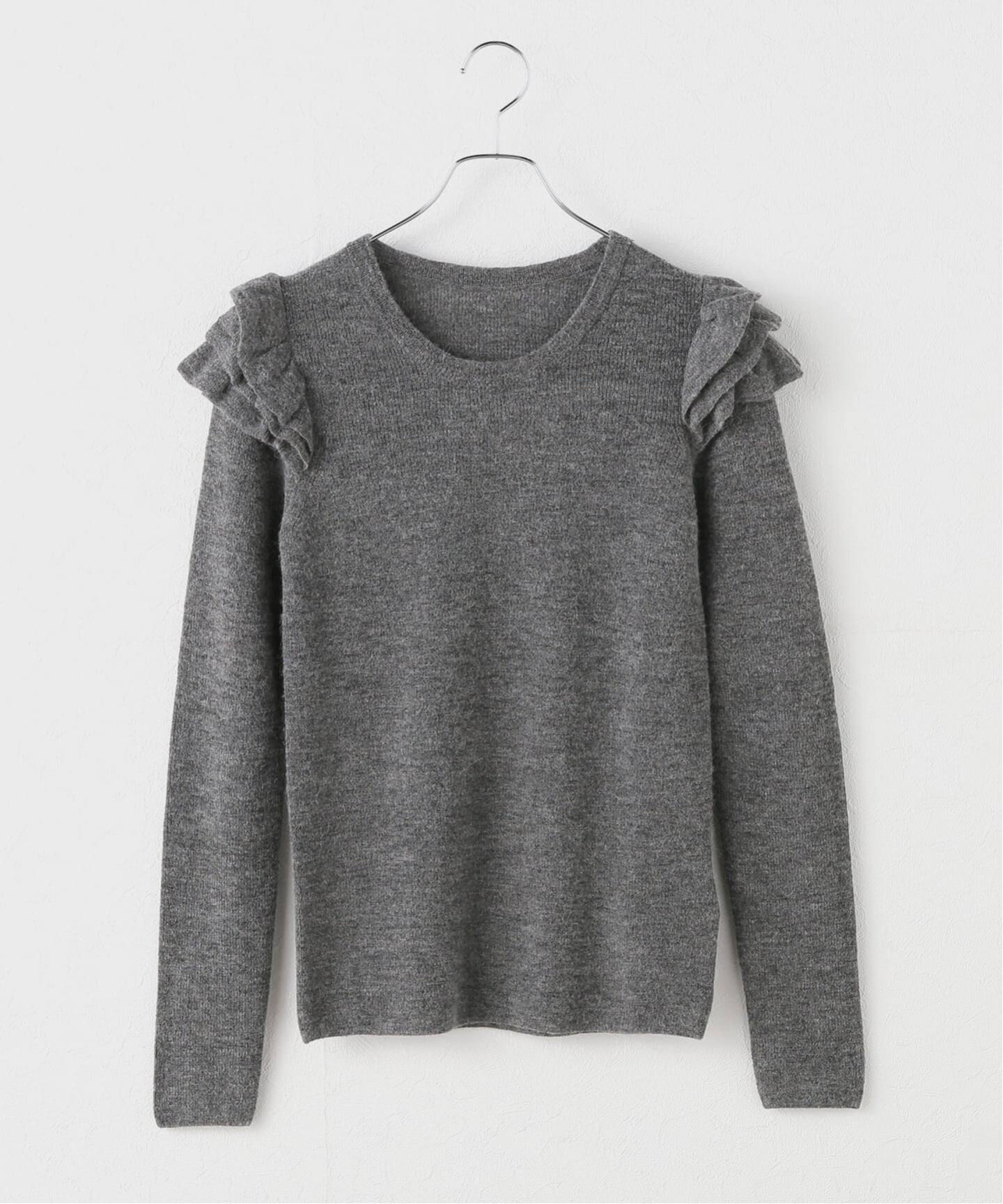 アルパカ混フリルニット（ニット／セーター）｜Spick and Span