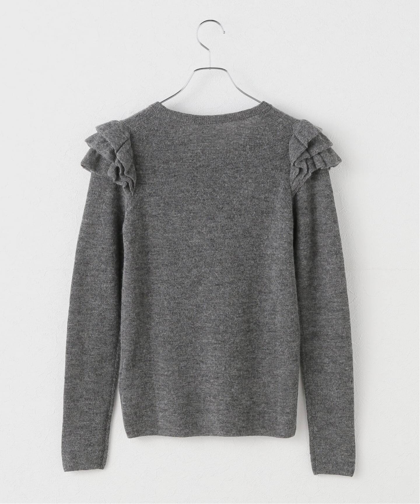 アルパカ混フリルニット（ニット／セーター）｜Spick and Span