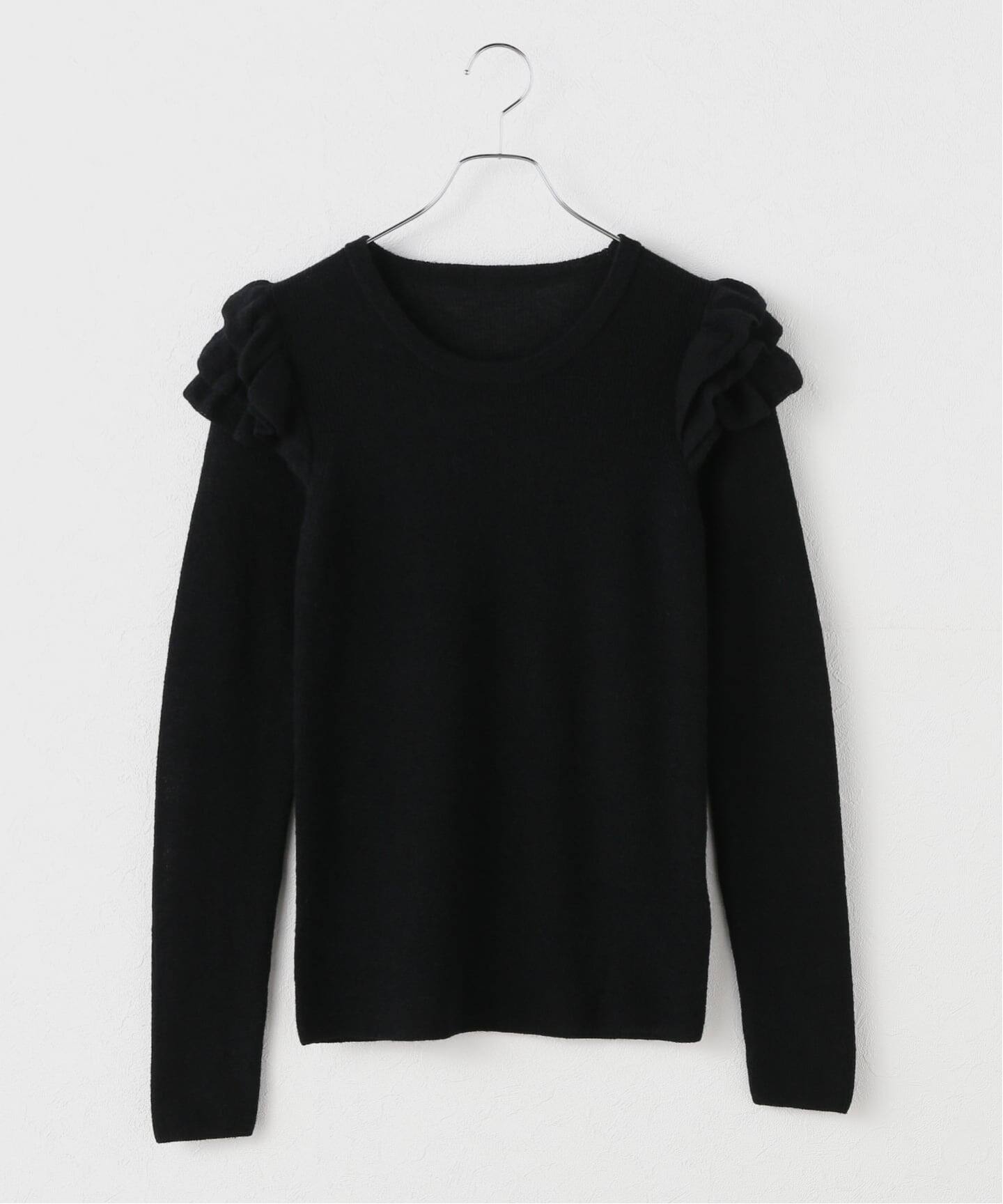 新品　Spick and Span アルパカ混フリルニット アルパカ混フリルニット（ニット／セーター）｜Spick and Span