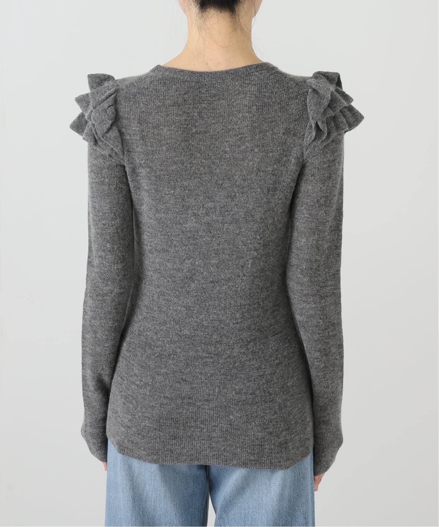 アルパカ混フリルニット（ニット／セーター）｜Spick and Span