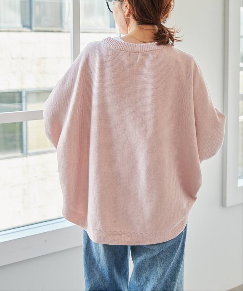 追加》バルキーヤーン ドルマンロングリブニット（ニット／セーター  