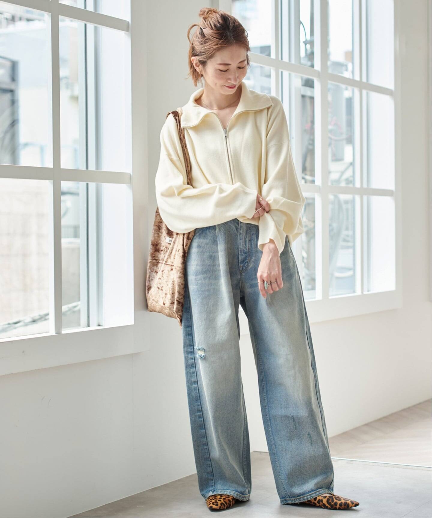 ミラノリブハーフジッププルオーバー（ニット／セーター）｜Spick and