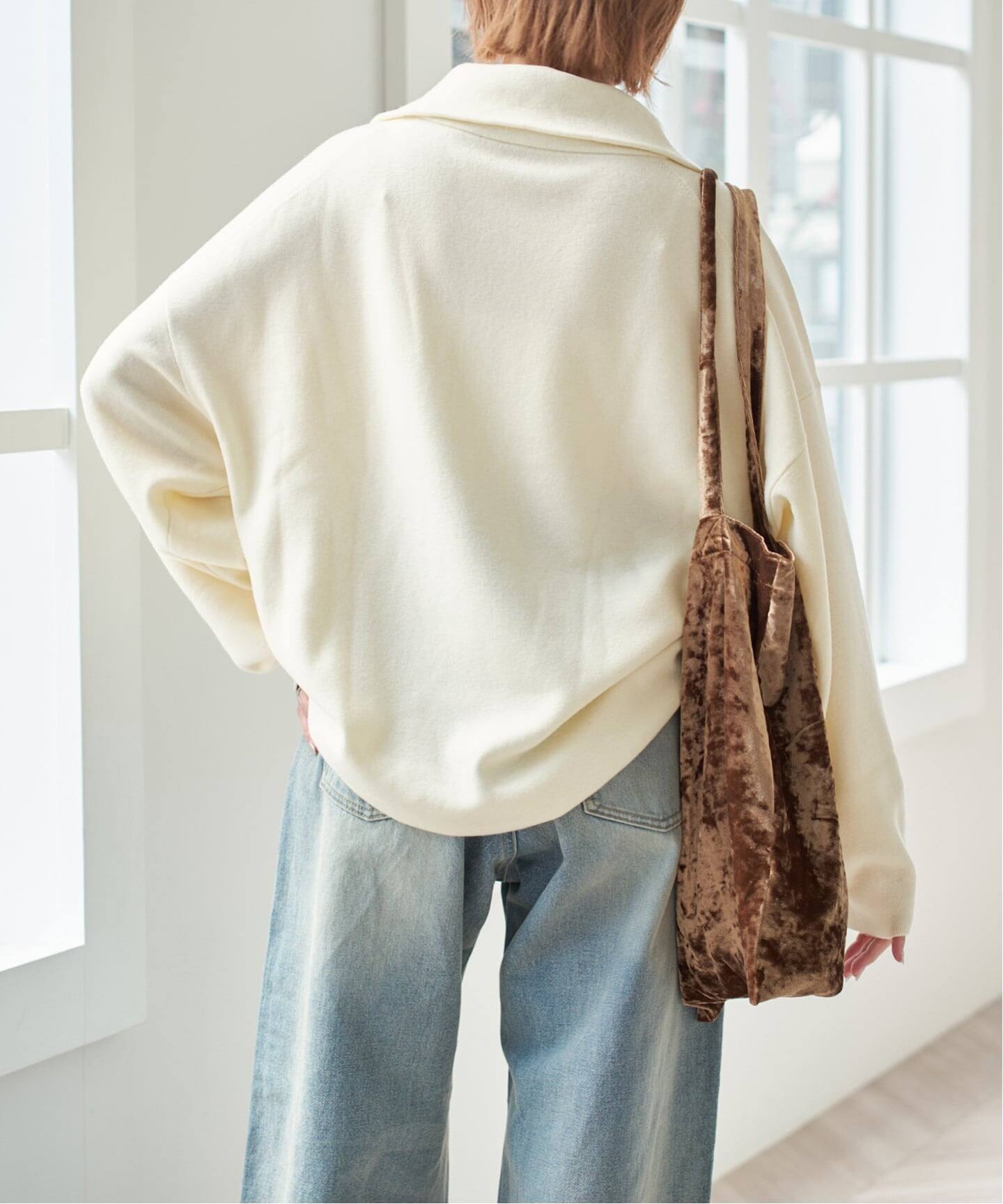 Spick and Span ミラノリブハーフジッププルオーバー ミラノリブハーフジッププルオーバー（ニット／セーター）｜Spick and