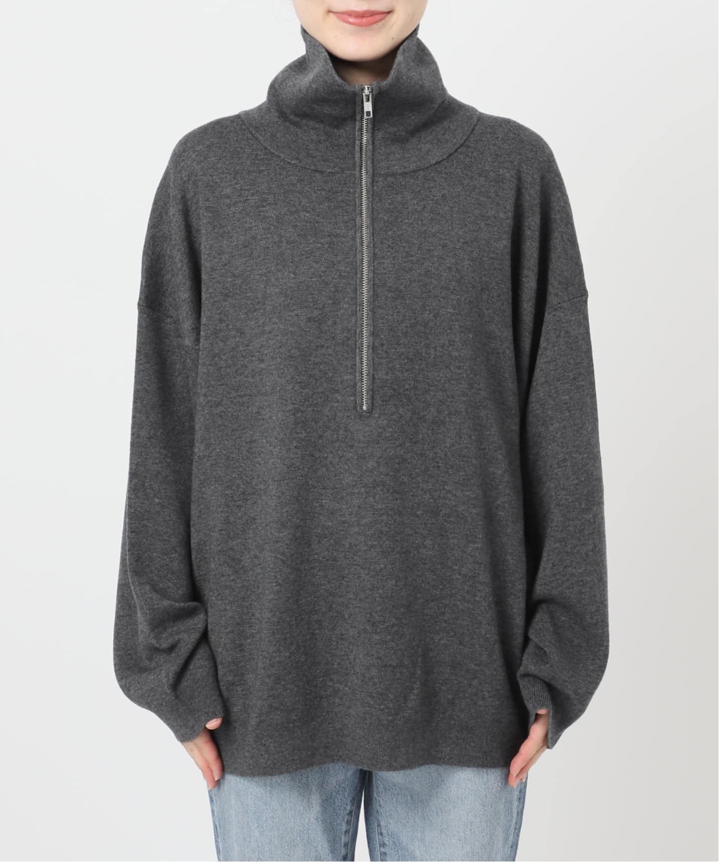 ミラノリブハーフジッププルオーバー（ニット／セーター）｜Spick and