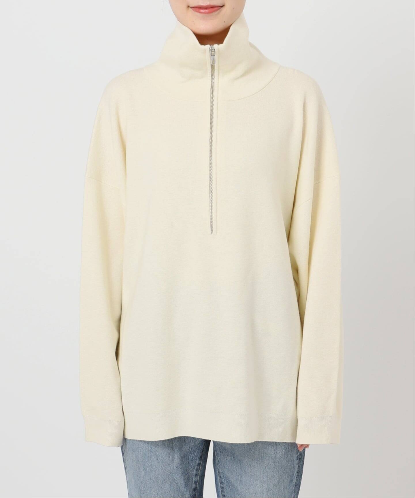 ミラノリブハーフジッププルオーバー（ニット／セーター）｜Spick and