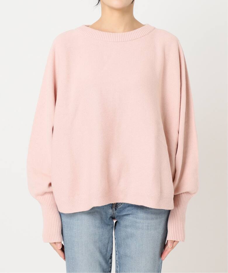 追加2》バルキーヤーンドルマンロングリブニット（ニット／セーター  