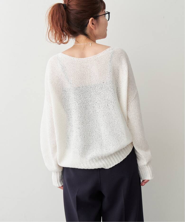 ペーパーヤーン2WAYルーズプルオーバー（ニット／セーター）｜Spick  