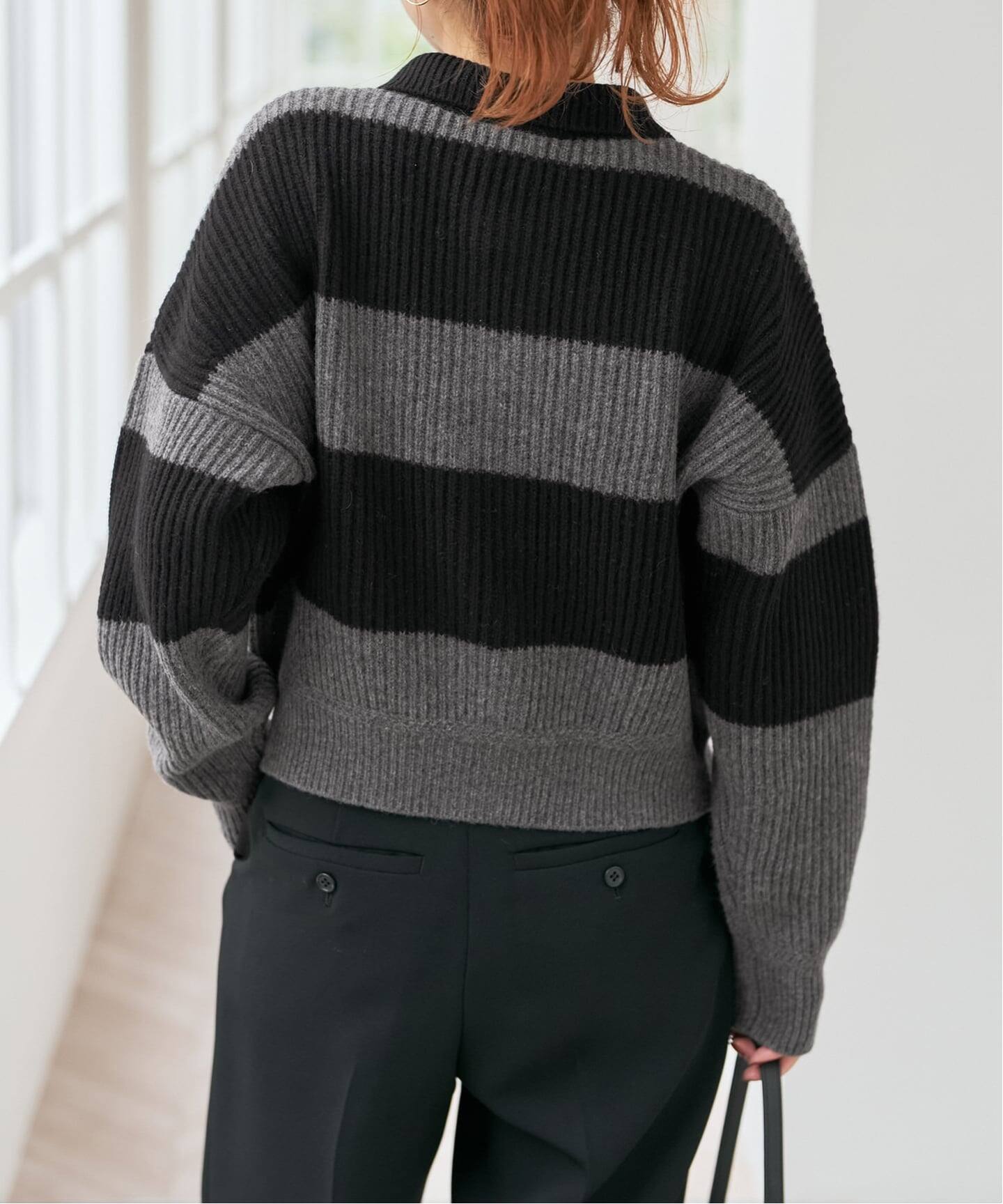 スピック＆スパン（Spick and Span）/ラガーボーダーニットカーディガン ラガーボーダーニットカーディガン（カーディガン）｜Spick and Span