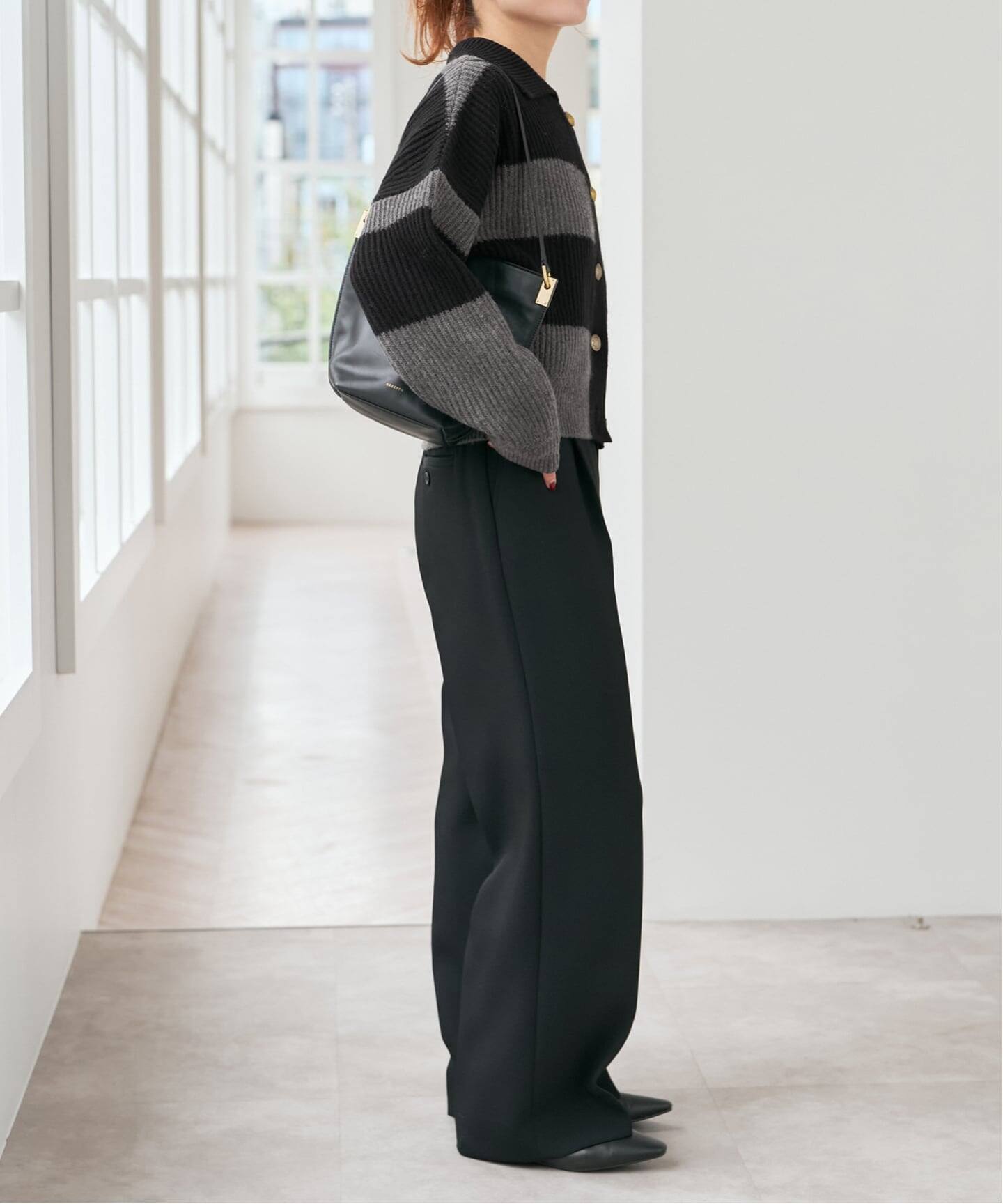 ラガーボーダーニットカーディガン（カーディガン）｜Spick and Span