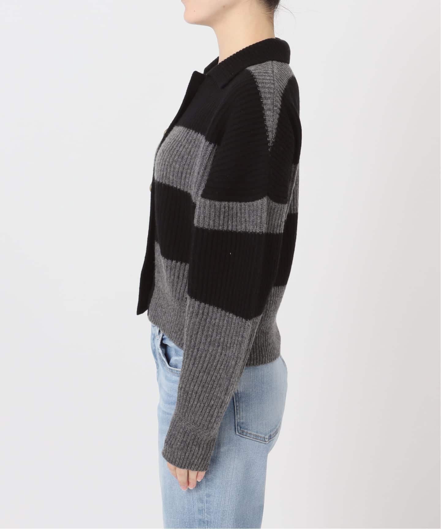 ラガーボーダーニットカーディガン（カーディガン）｜Spick and Span