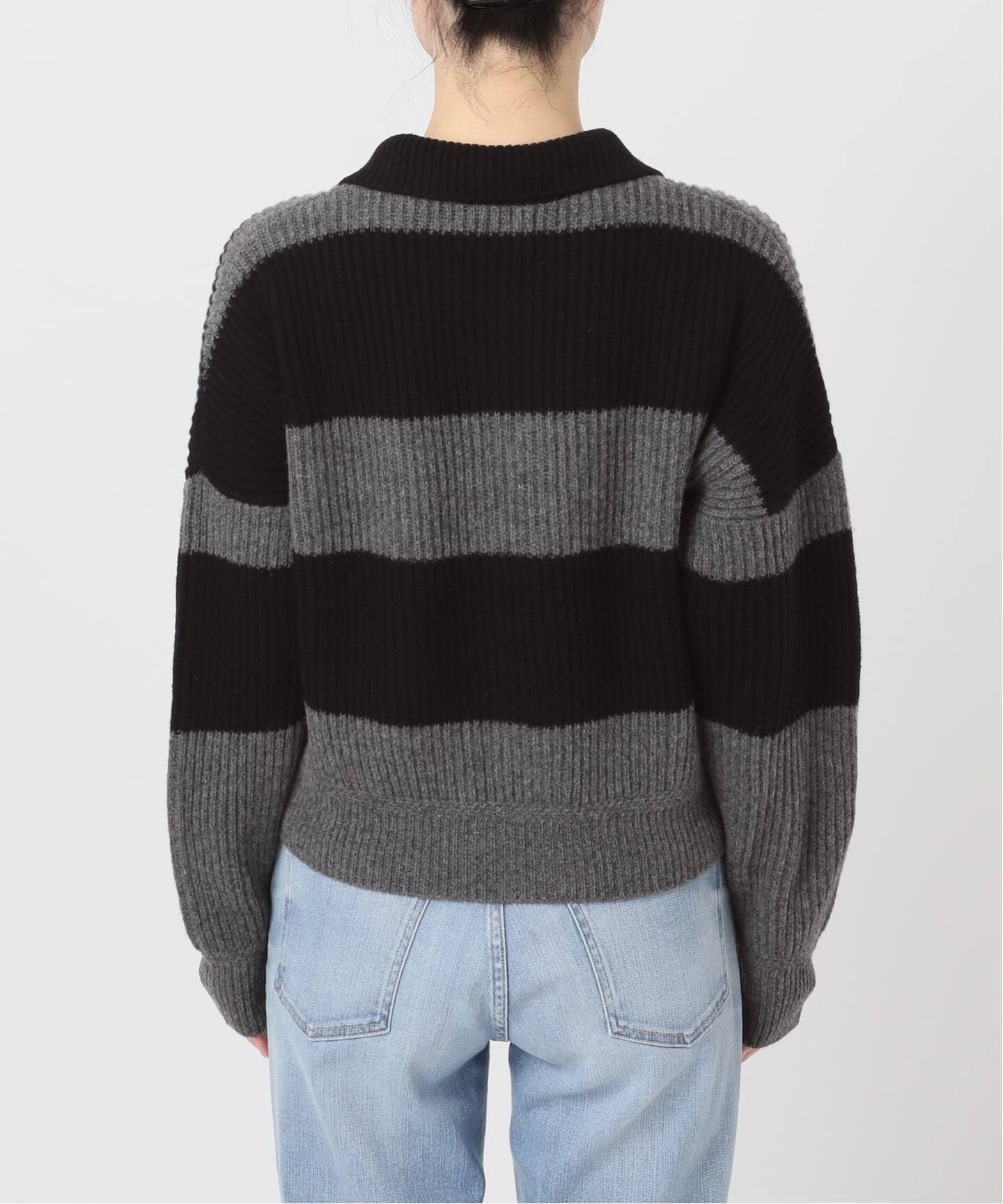 ラガーボーダーニットカーディガン（カーディガン）｜Spick and Span