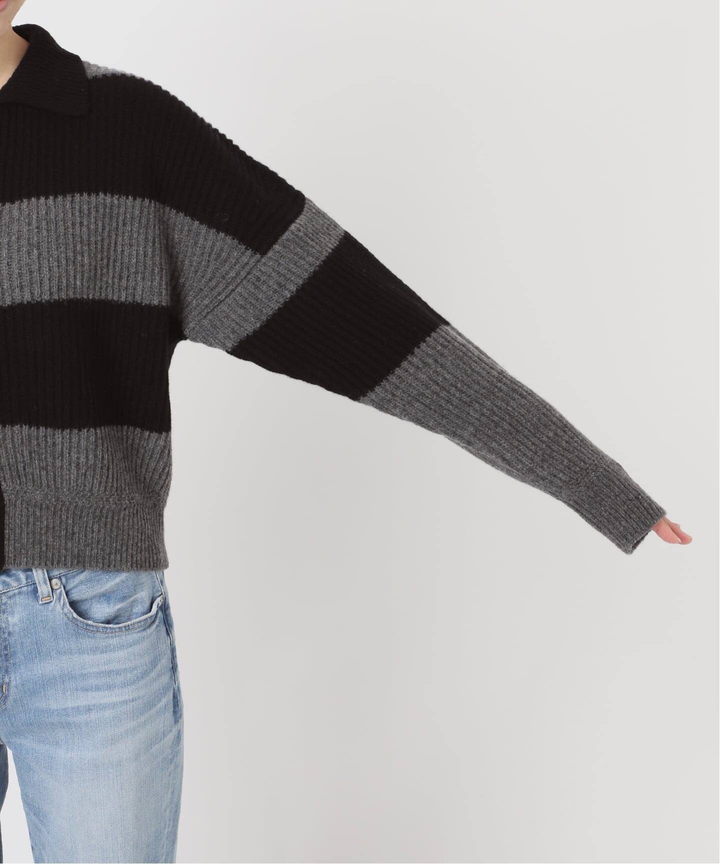 ラガーボーダーニットカーディガン（カーディガン）｜Spick and Span