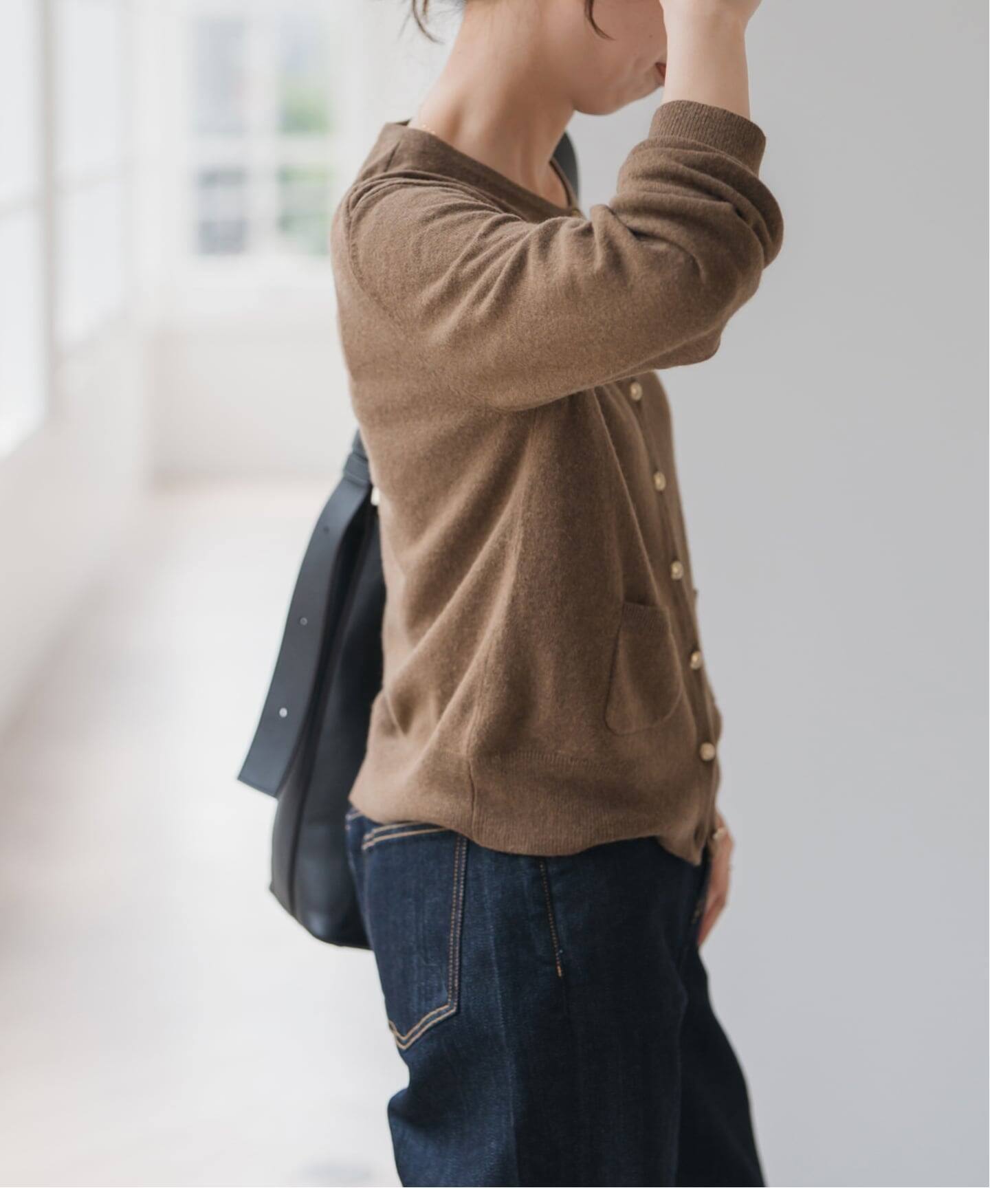 Spick＆Span★18Gニットカーディガン　ブラウン 追加》18Gカーディガン（カーディガン）｜Spick and Span（スピック