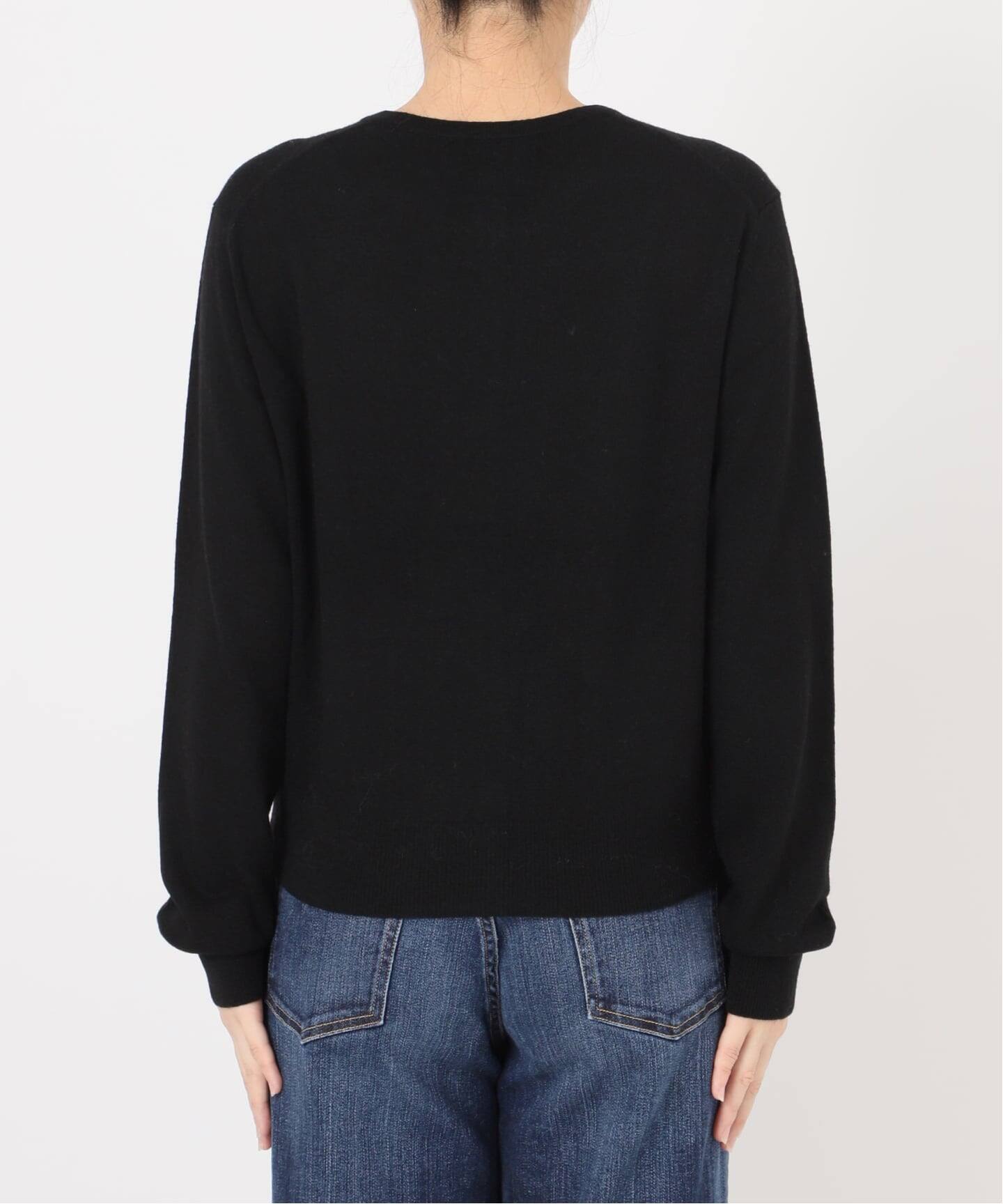 入手困難✨ visvim ヴィズヴィム バンダナ 長袖ニット カーディガン 黒色 スムース編みVネックニットカーディガン/洗える(カーディガン) | MK