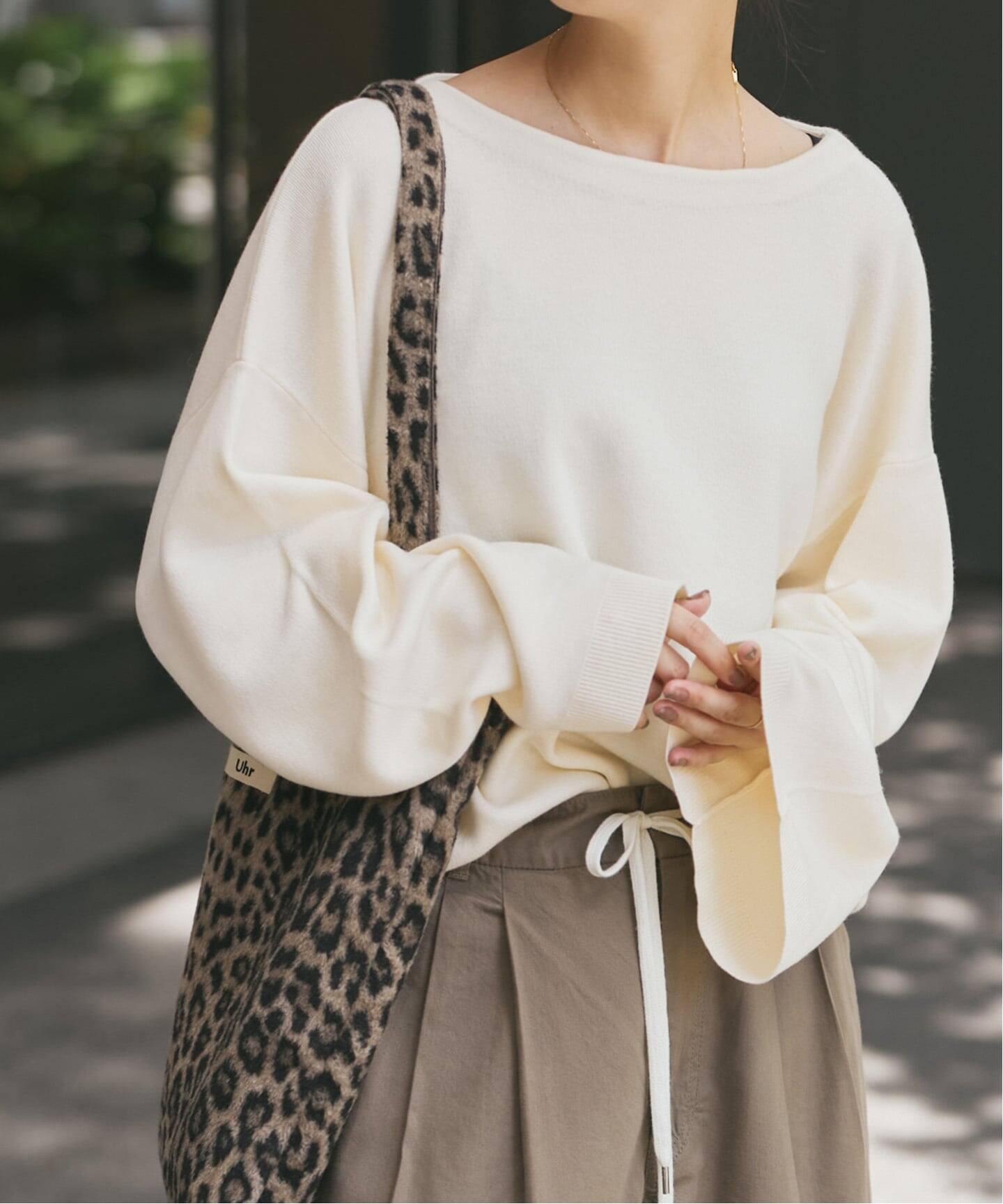 手洗い可》スムースボートネックニット（ニット／セーター）｜Spick