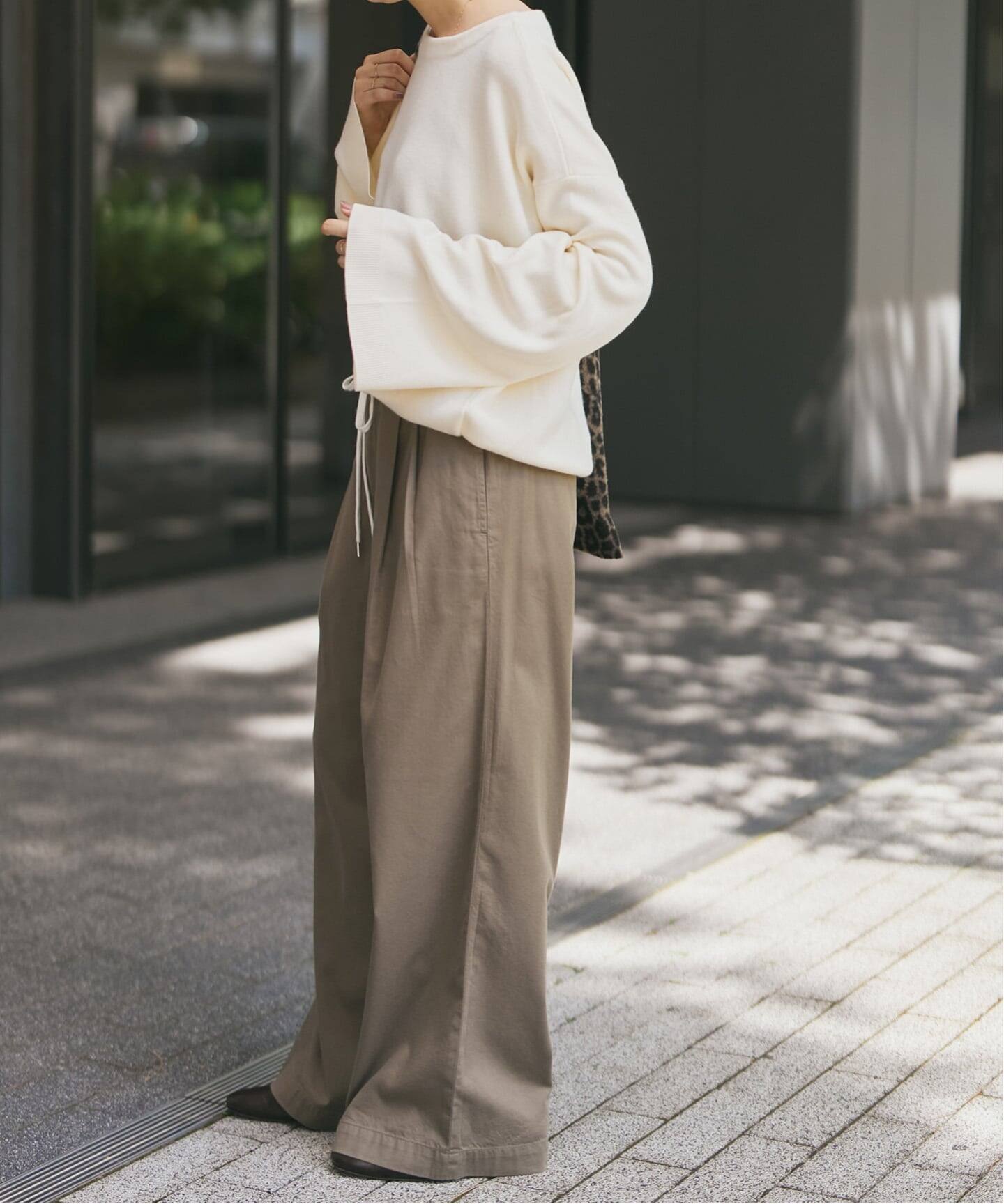 手洗い可》スムースボートネックニット（ニット／セーター）｜Spick