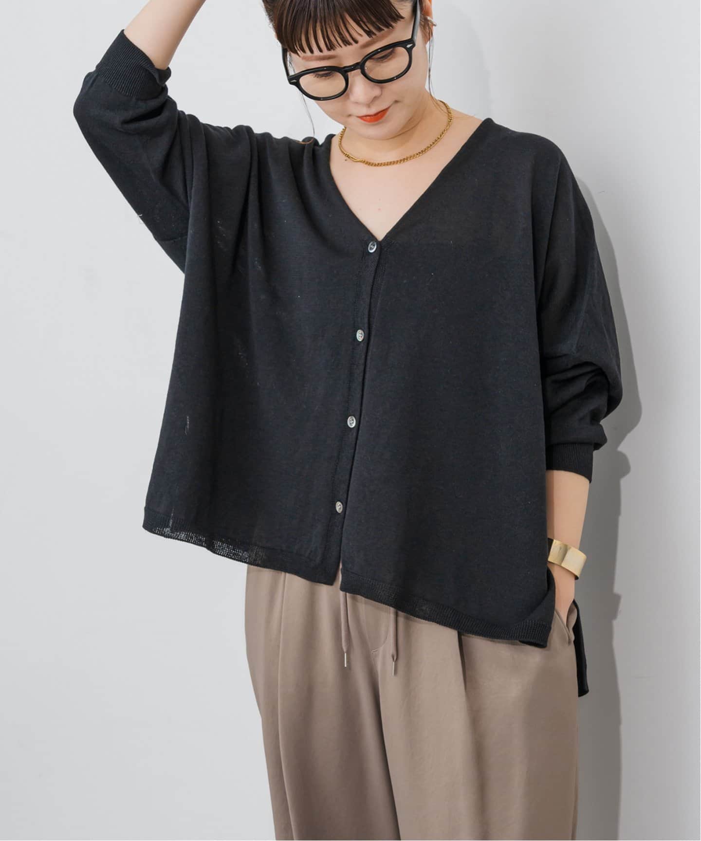 ギマコットンオーバーサイズカーディガン（カーディガン）｜Spick and