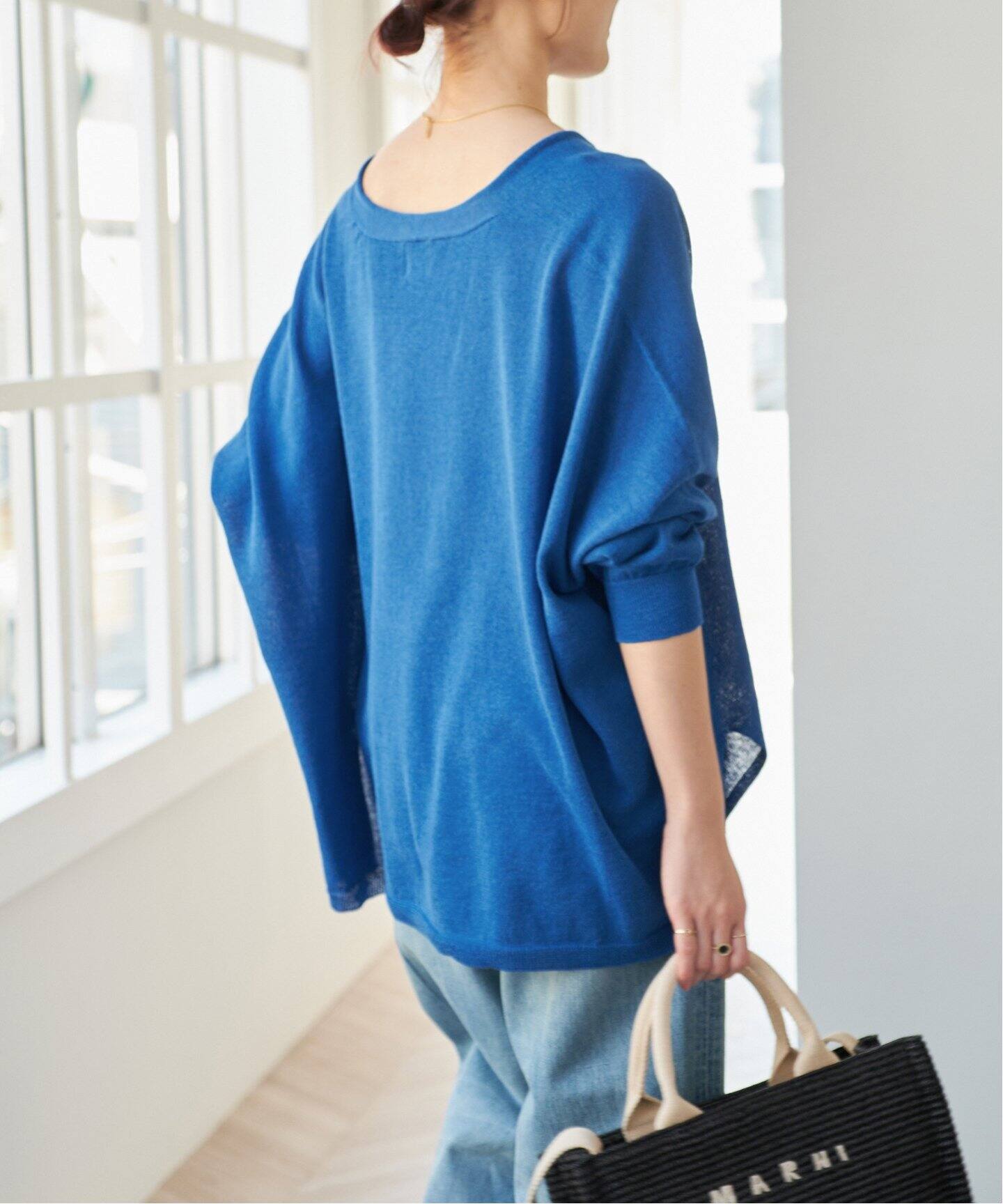 spick&span ギマコットンオーバーサイズカーディガン Spick＆Span カーディガン 手洗い可 / ギマコットンオーバー