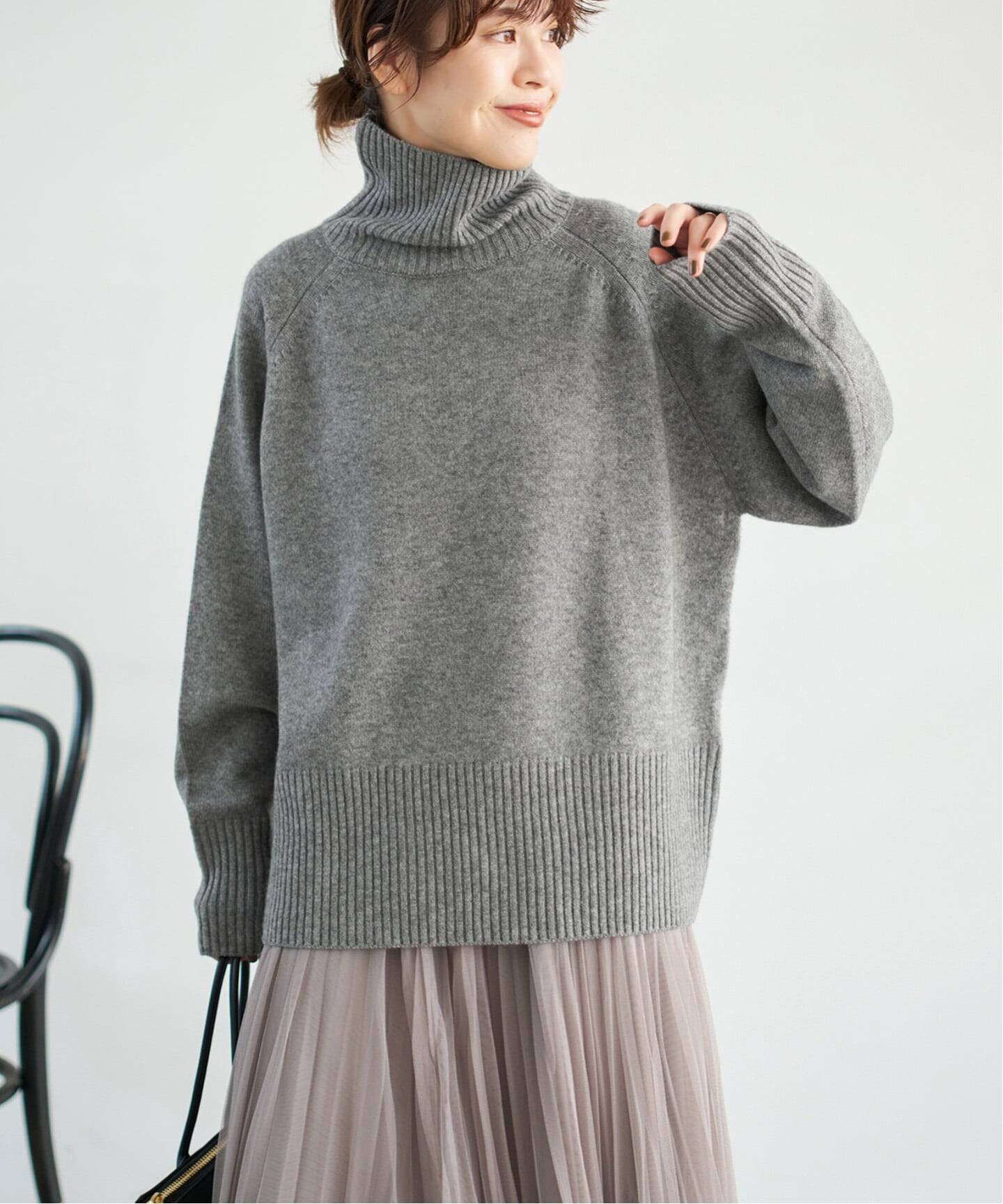【美品✨】Deuxieme Classe ウールカシミヤタートルニット　ゆったり 美品✨】Deuxieme Classe ウールカシミヤタートルニット ゆったり WEB