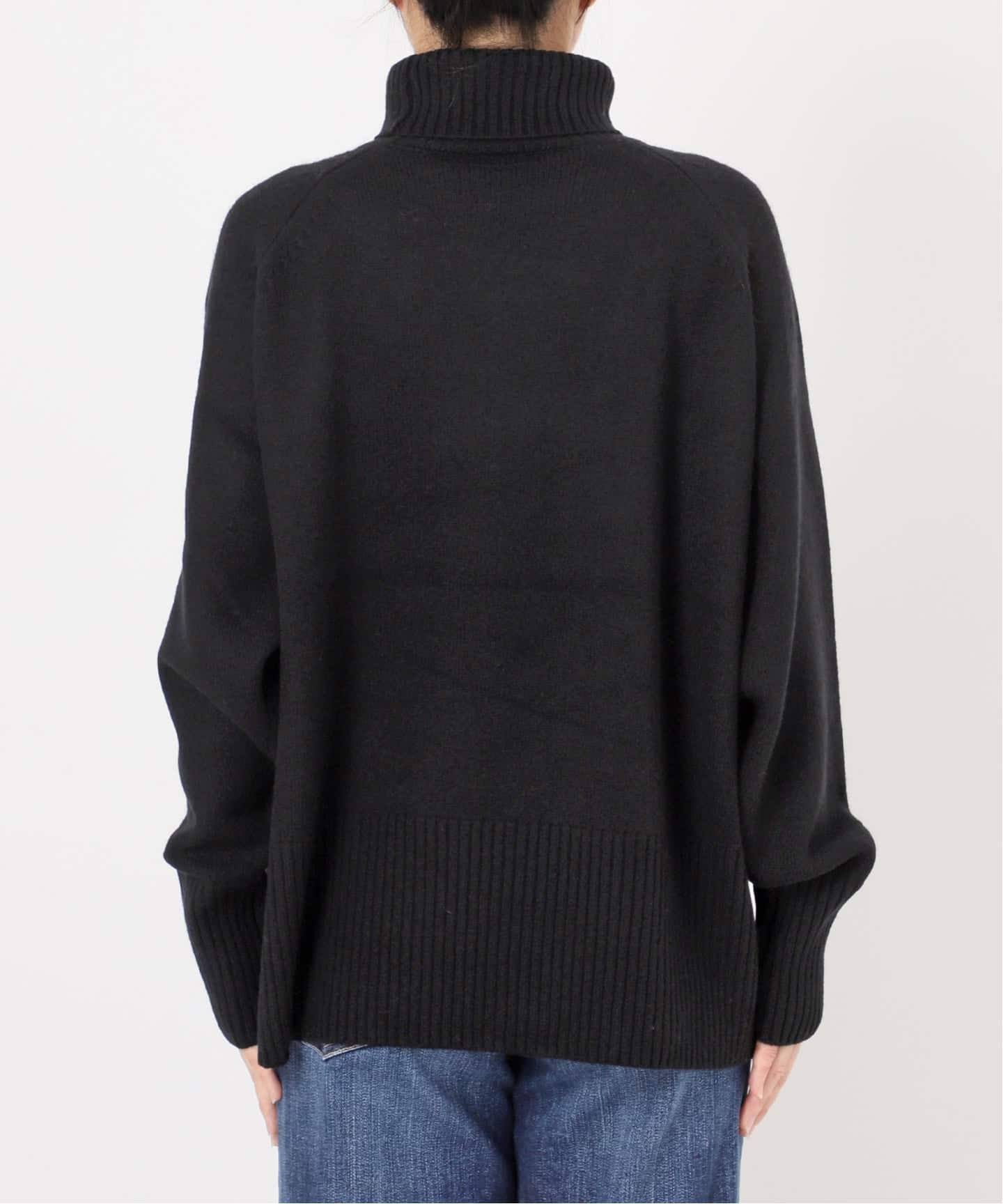 WEB限定カラー有り》ウールカシミヤ ラグランタートルニット（ニット