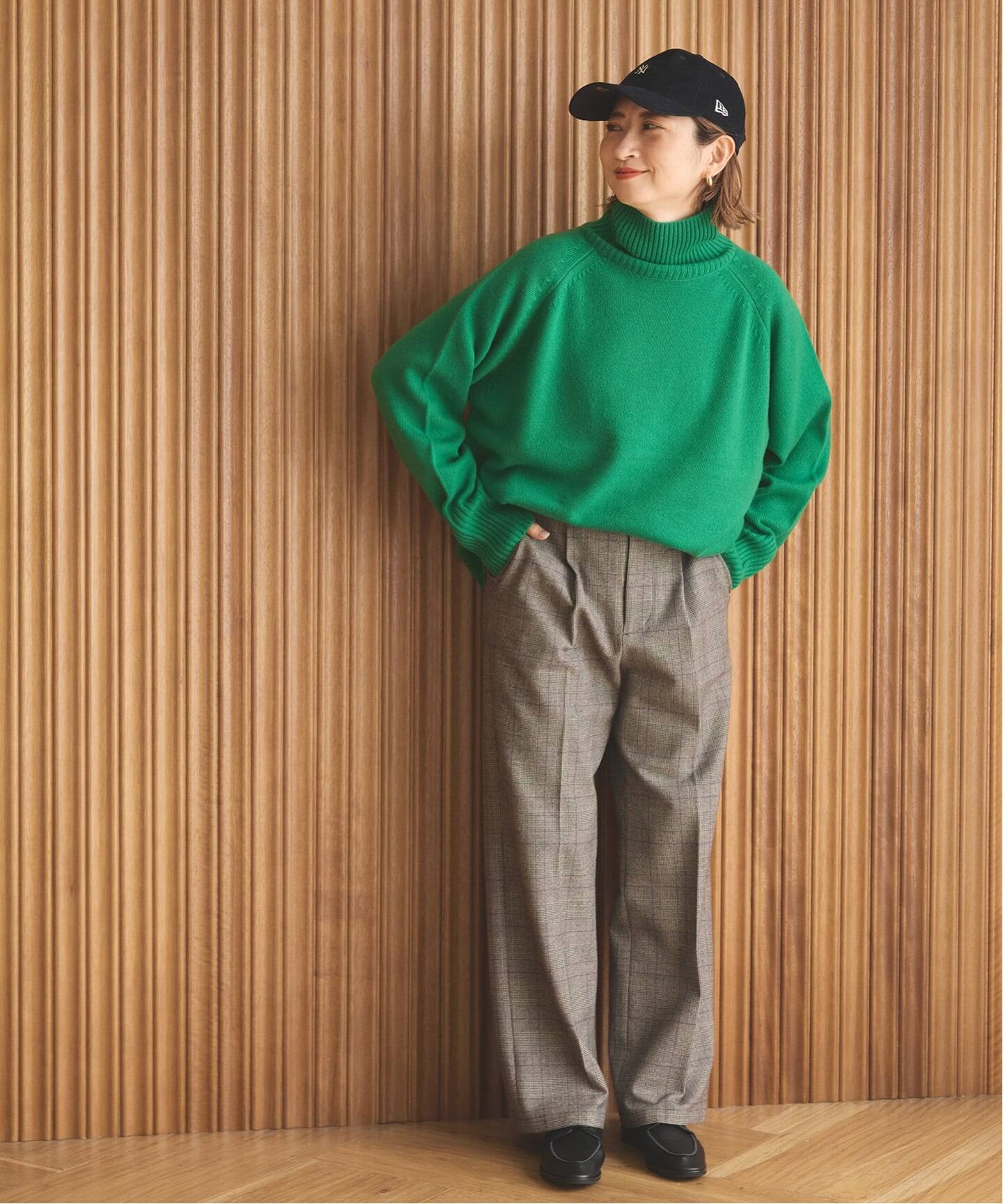 ウールカシミヤ ラグランタートルニット（ニット／セーター）｜Spick