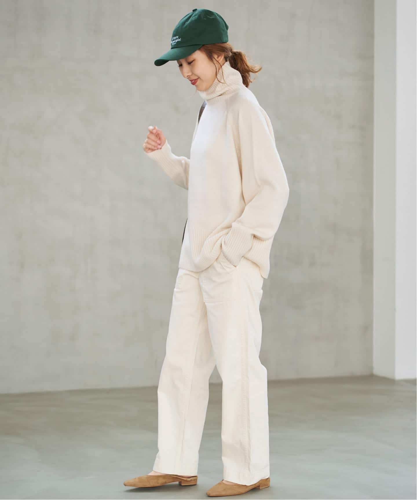 ウールカシミヤ ラグランタートルニット（ニット／セーター）｜Spick