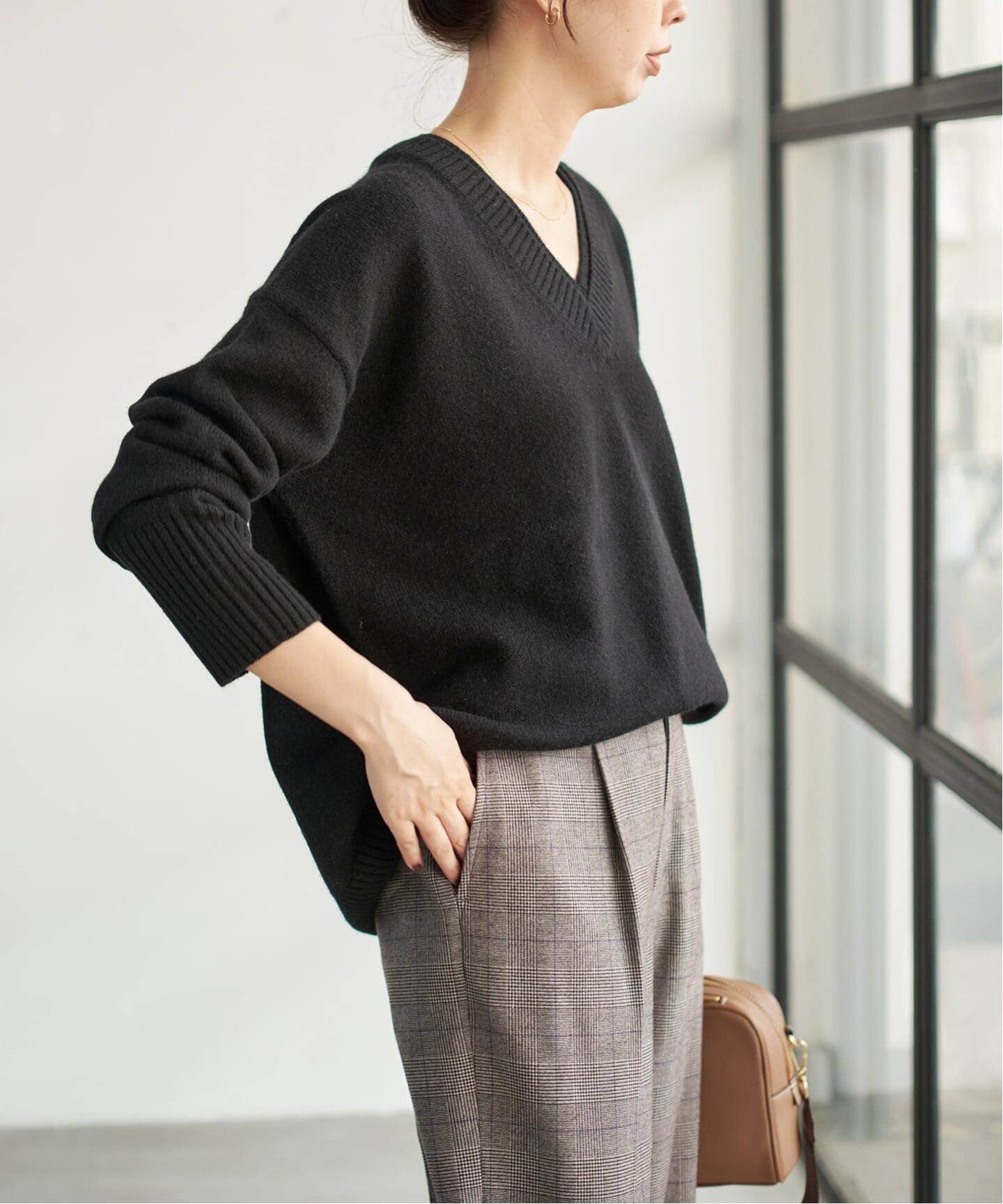 ウールカシミヤ Vネックニット（ニット／セーター）｜Spick and Span