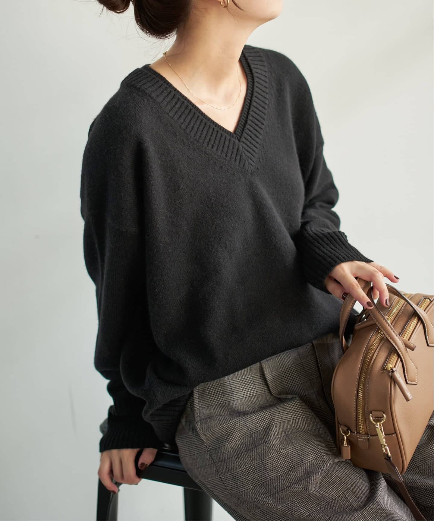 ウールカシミヤ Vネックニット（ニット／セーター）｜Spick and Span