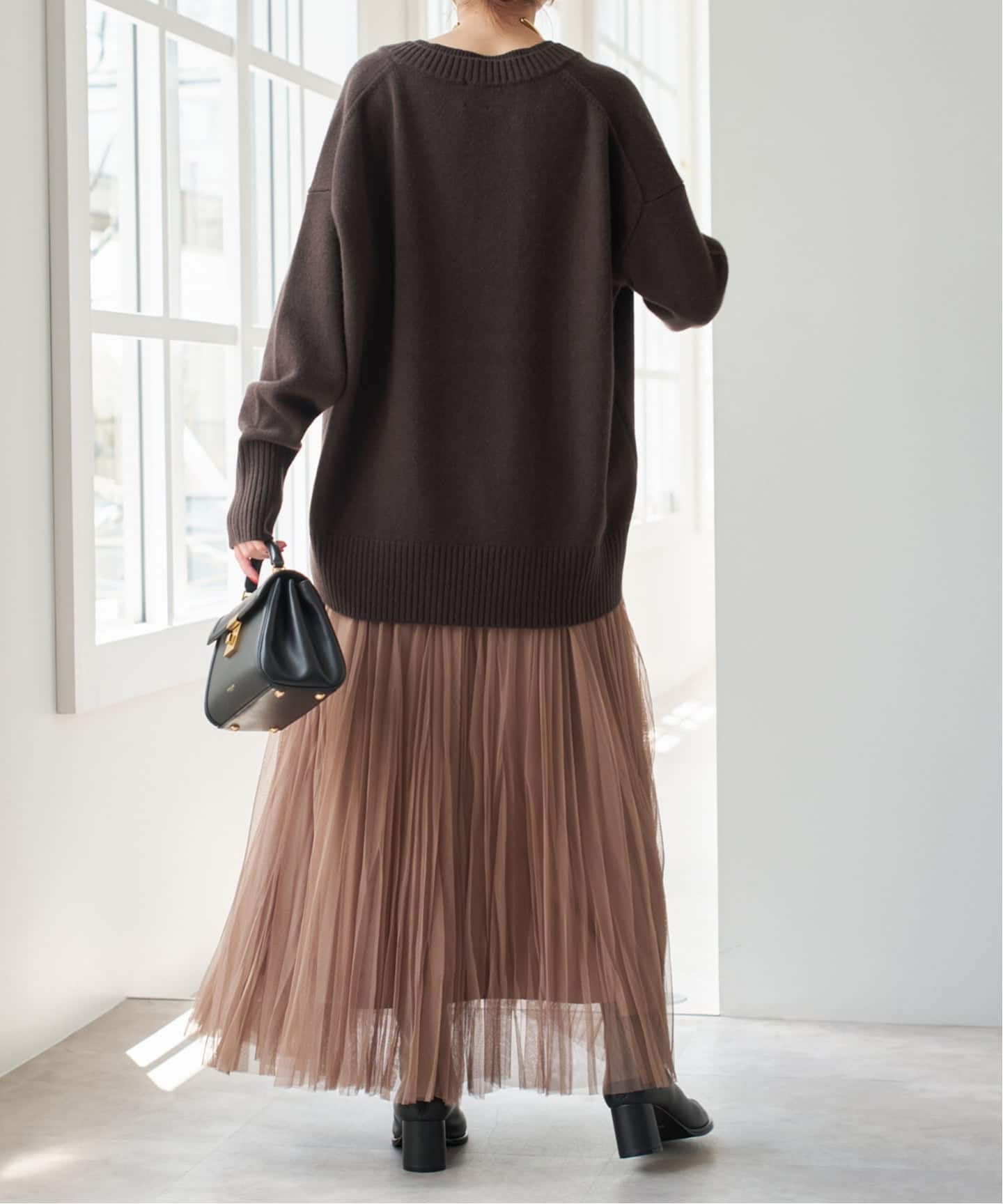 ウールカシミヤ Vネックニット（ニット／セーター）｜Spick and Span