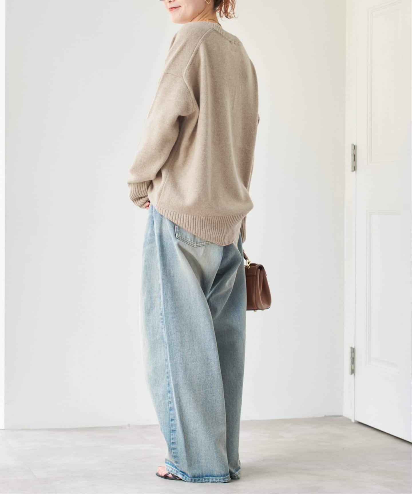 週末限定値下げ　2025 新作　スピックアンドスパン　Vネックニットジャケット 週末限定値下げ 2025 新作 スピックアンドスパン Vネックニットジャケット