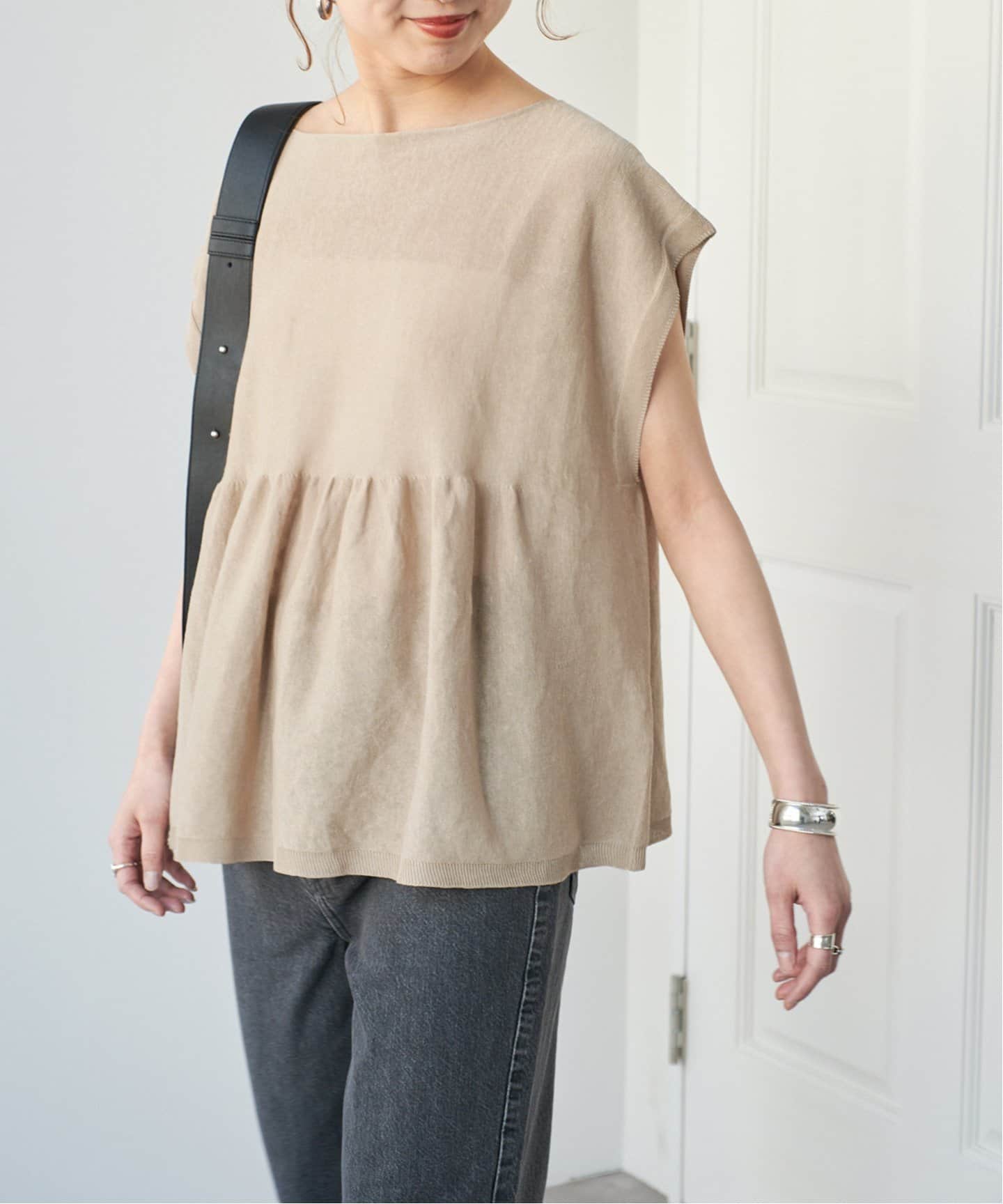 Spick and Span/ギマコットンフレンチスリーブプルオーバー 追加》手洗い可 / ギマコットンフレンチスリーブプルオーバー
