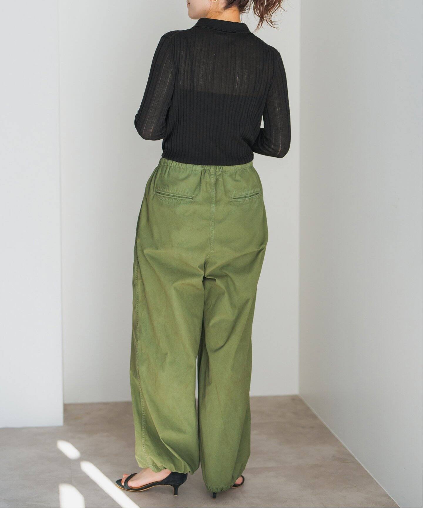 Spick and Span シアーポロシャツニット プルオーバー 手洗い可 / シアーポロシャツニットプルオーバー（ニット