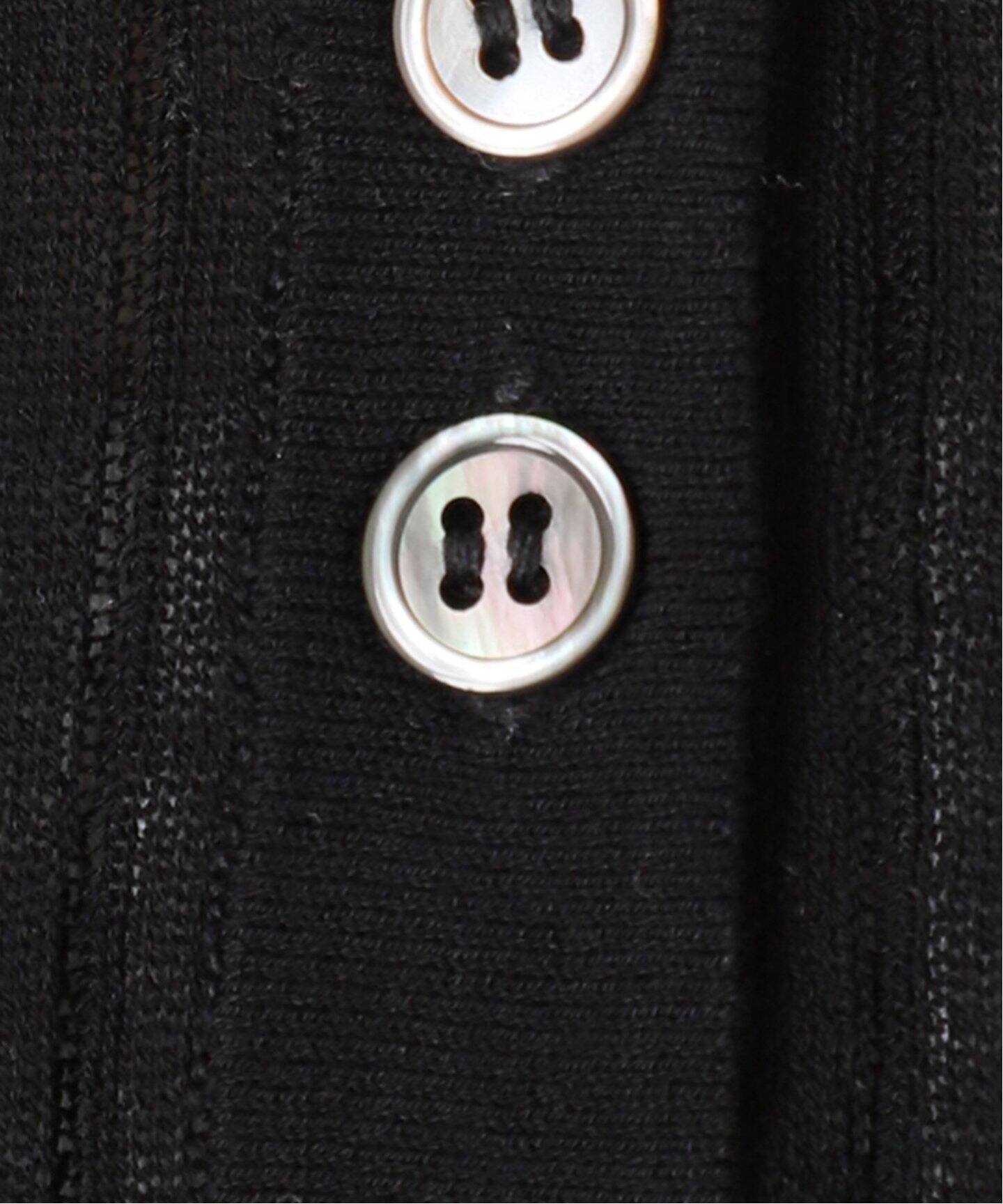 手洗い可 / シアーポロシャツニットプルオーバー（ニット