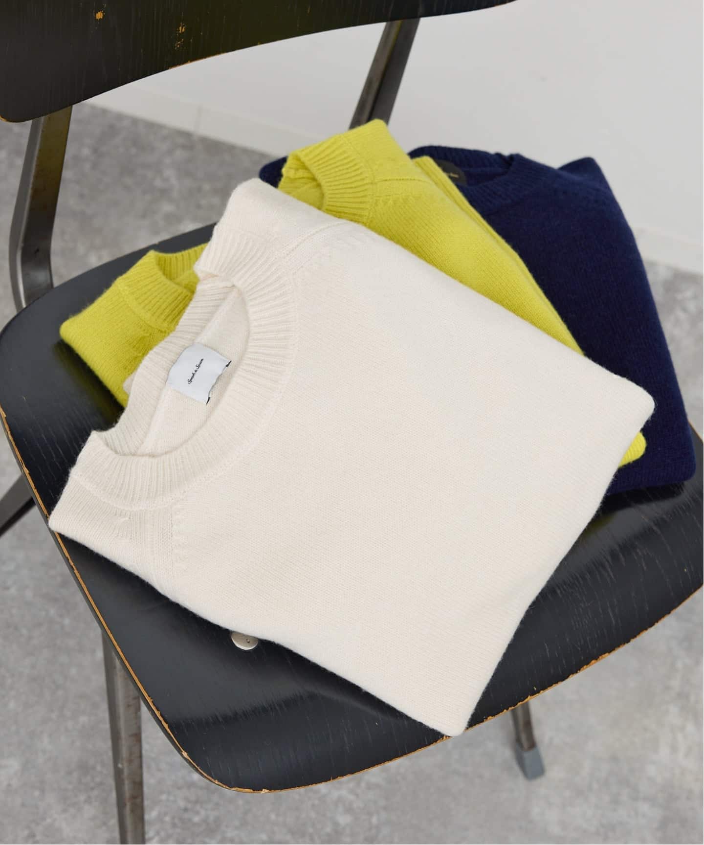 追加》ウールカシミヤ ラグランクルーネックニット（ニット／セーター