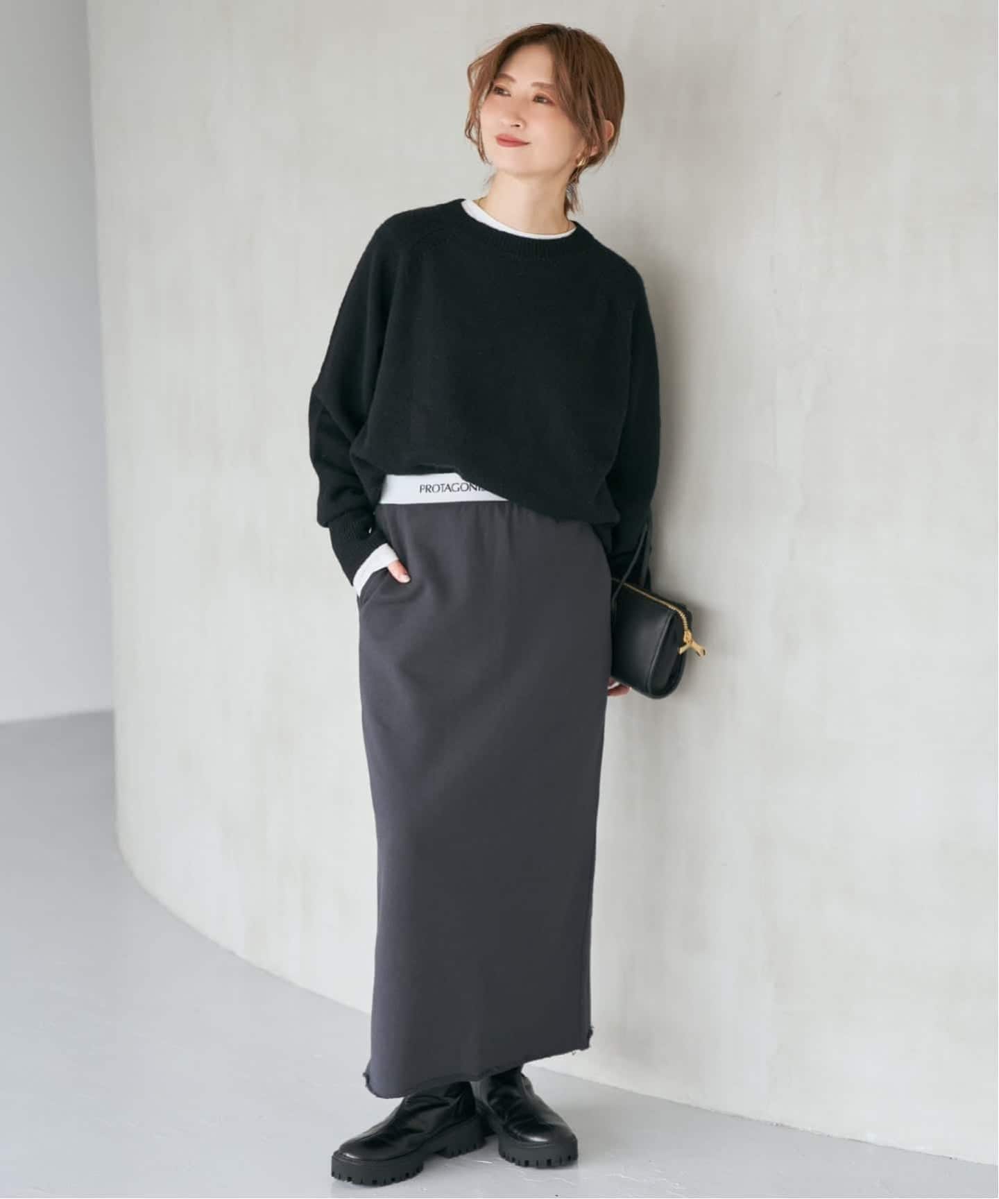 Spick and Span ウールカシミヤ ラグランクルーネックニット　新品 Spick & Span｜《WEB限定カラー有り》ウールカシミヤ ラグランクルー