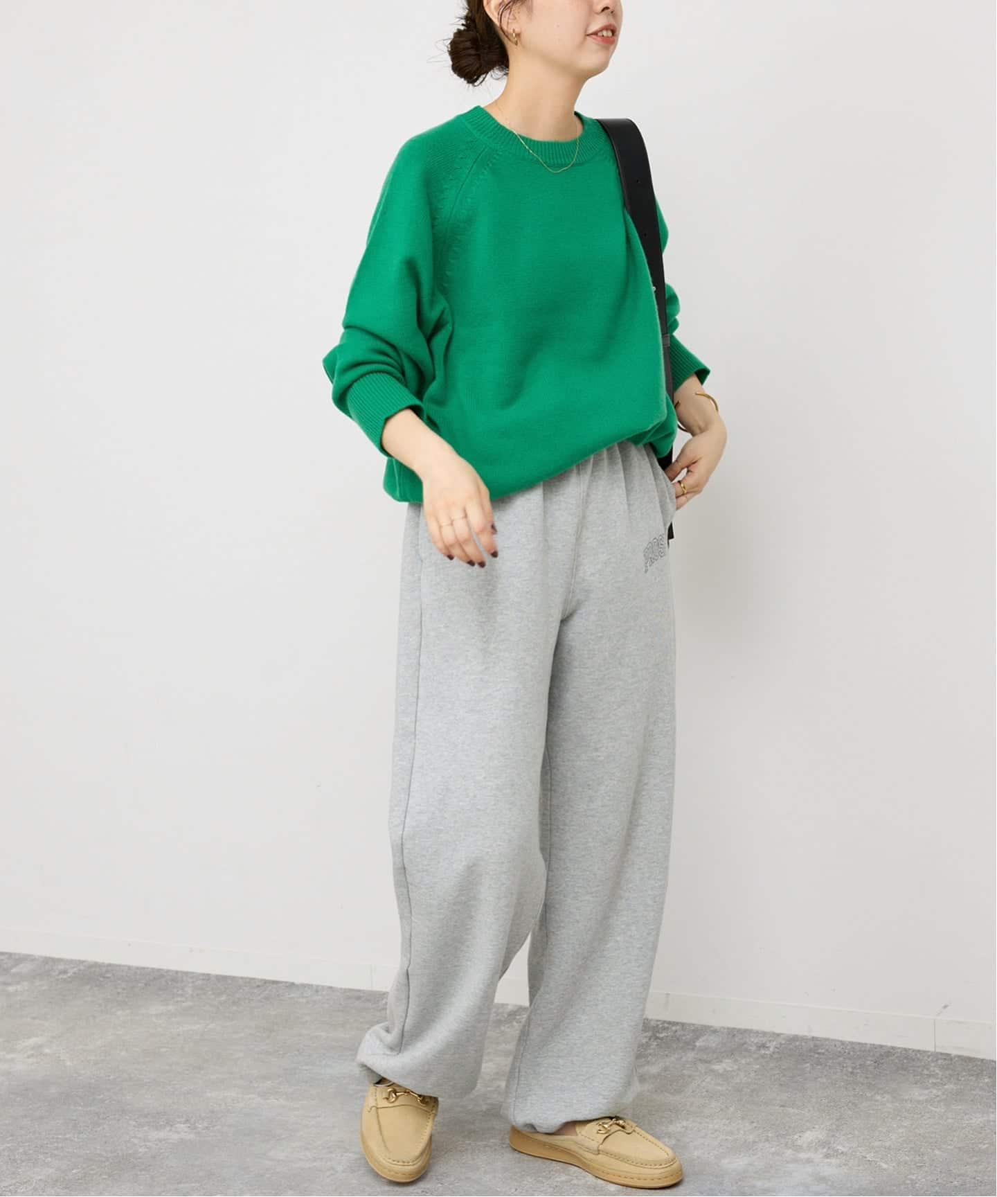 Spick and Span ウールカシミヤ ラグランクルーネックニット　新品 追加》ウールカシミヤ ラグランクルーネックニット（ニット／セーター