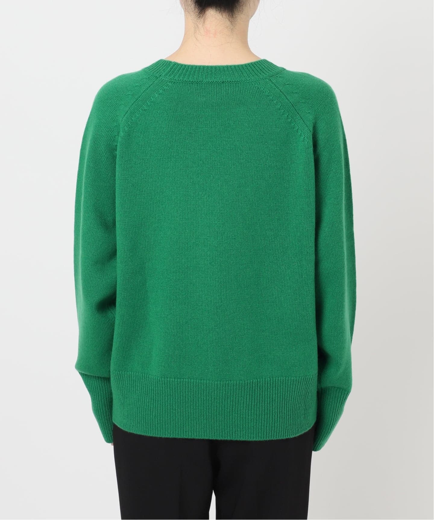 追加》ウールカシミヤ ラグランクルーネックニット（ニット／セーター