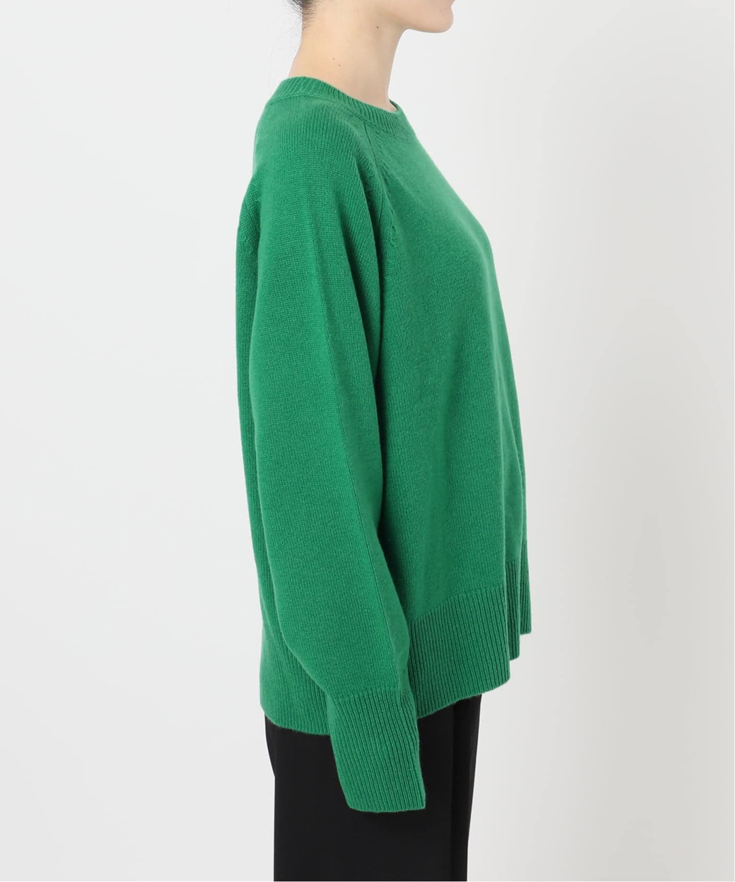 追加》ウールカシミヤ ラグランクルーネックニット（ニット／セーター