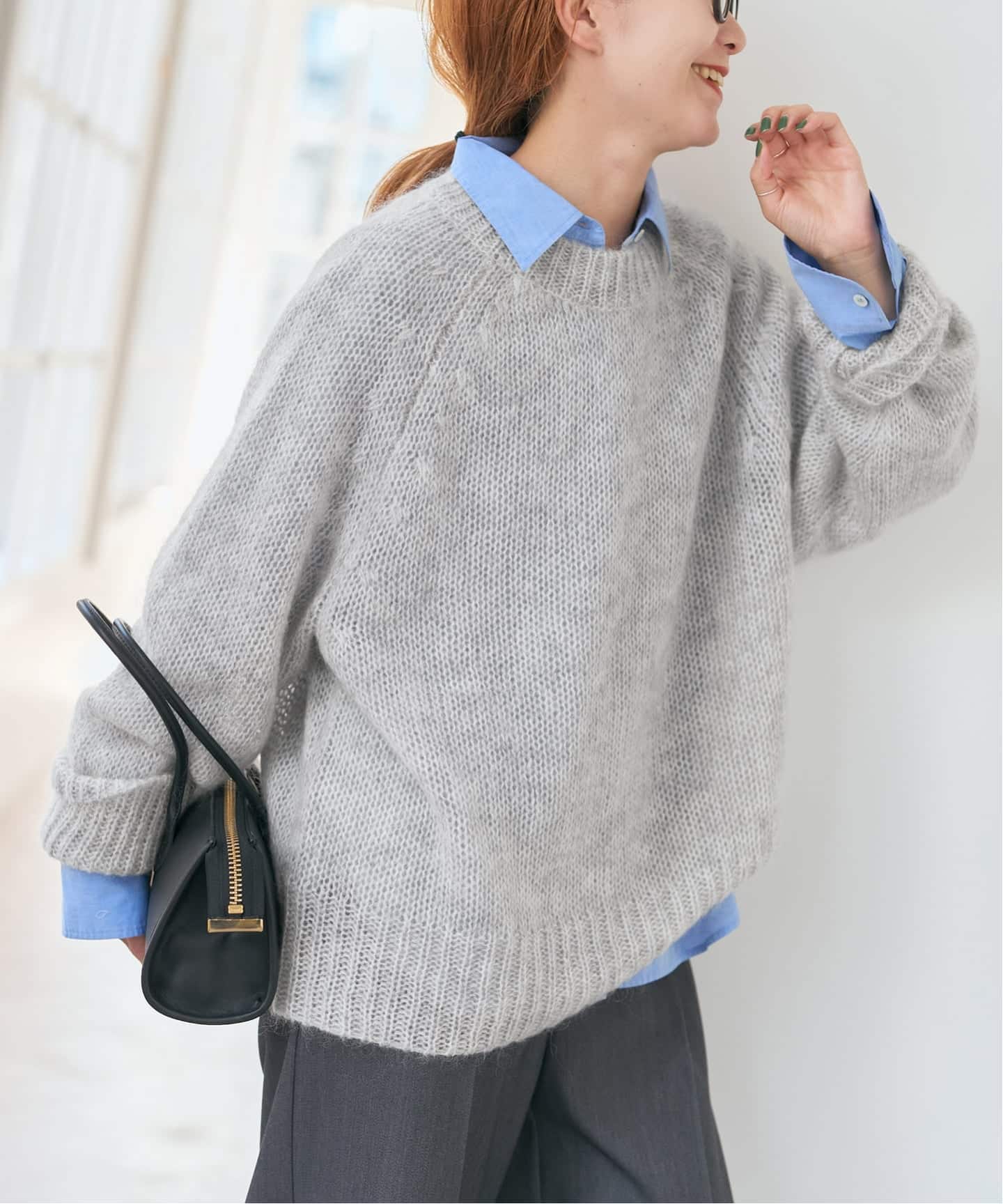 モヘヤ混ルーズニット（ニット／セーター）｜Spick and Span（スピック