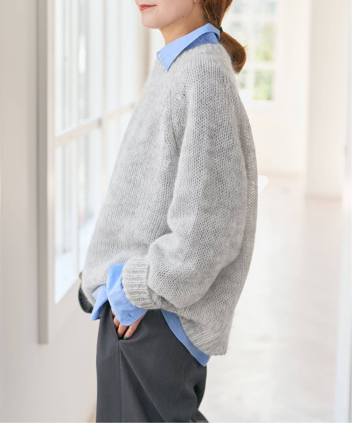 モヘヤ混ルーズニット（ニット／セーター）｜Spick and Span（スピック