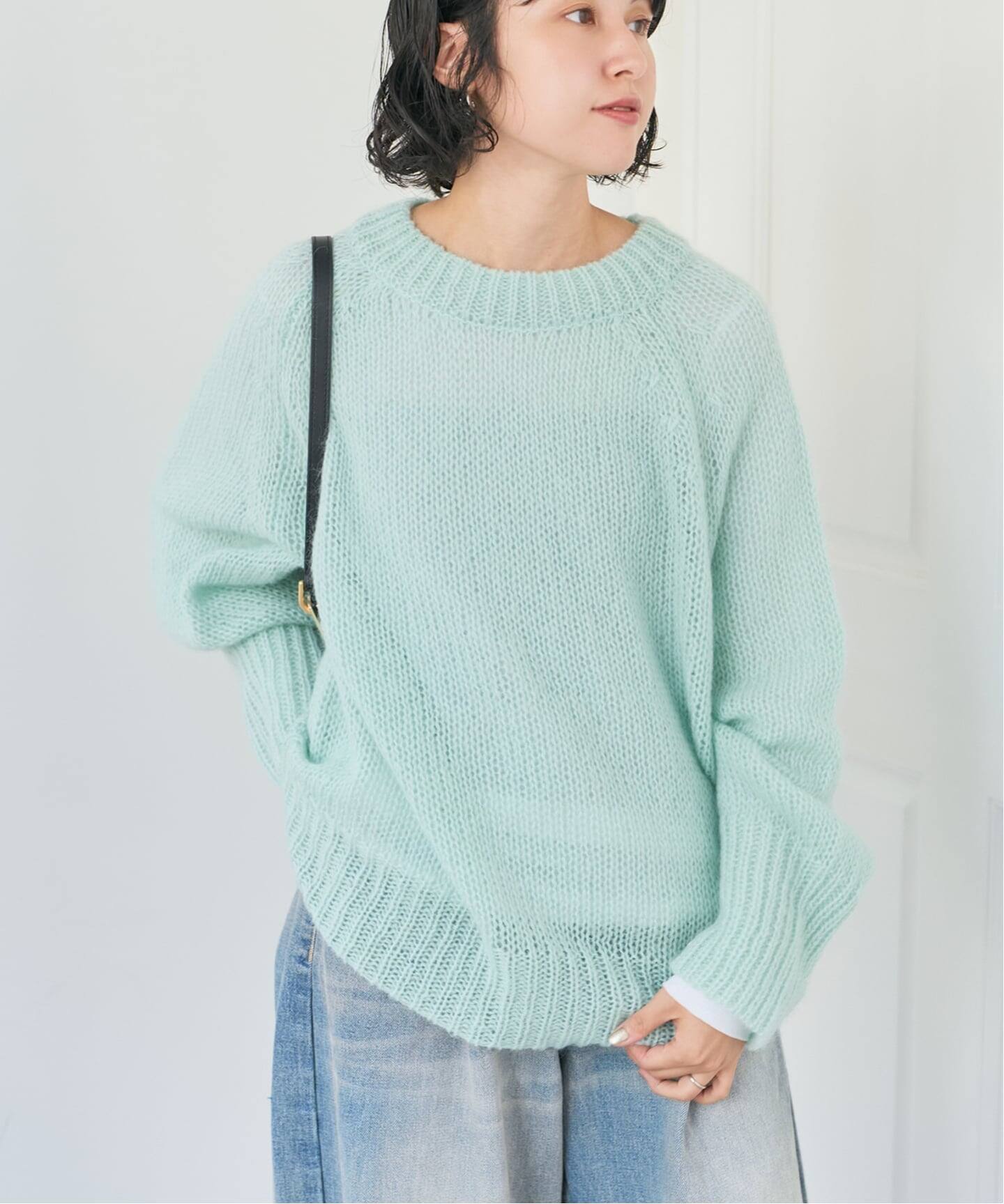 spick&amp;span モヘヤ混ルーズニット モヘヤ混ルーズニット（ニット／セーター）｜Spick & Span（スピック
