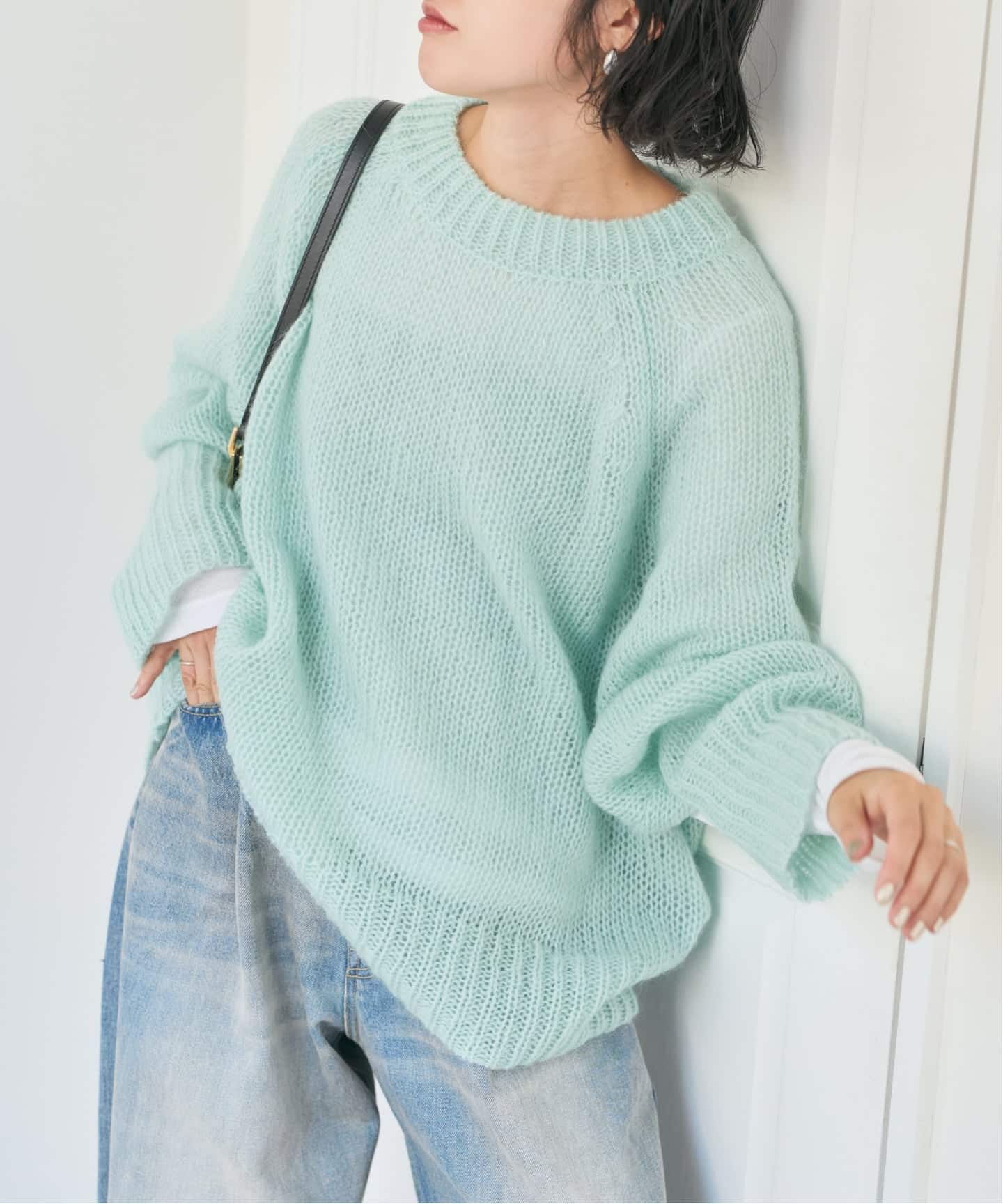 モヘヤ混ルーズニット（ニット／セーター）｜Spick and Span（スピック