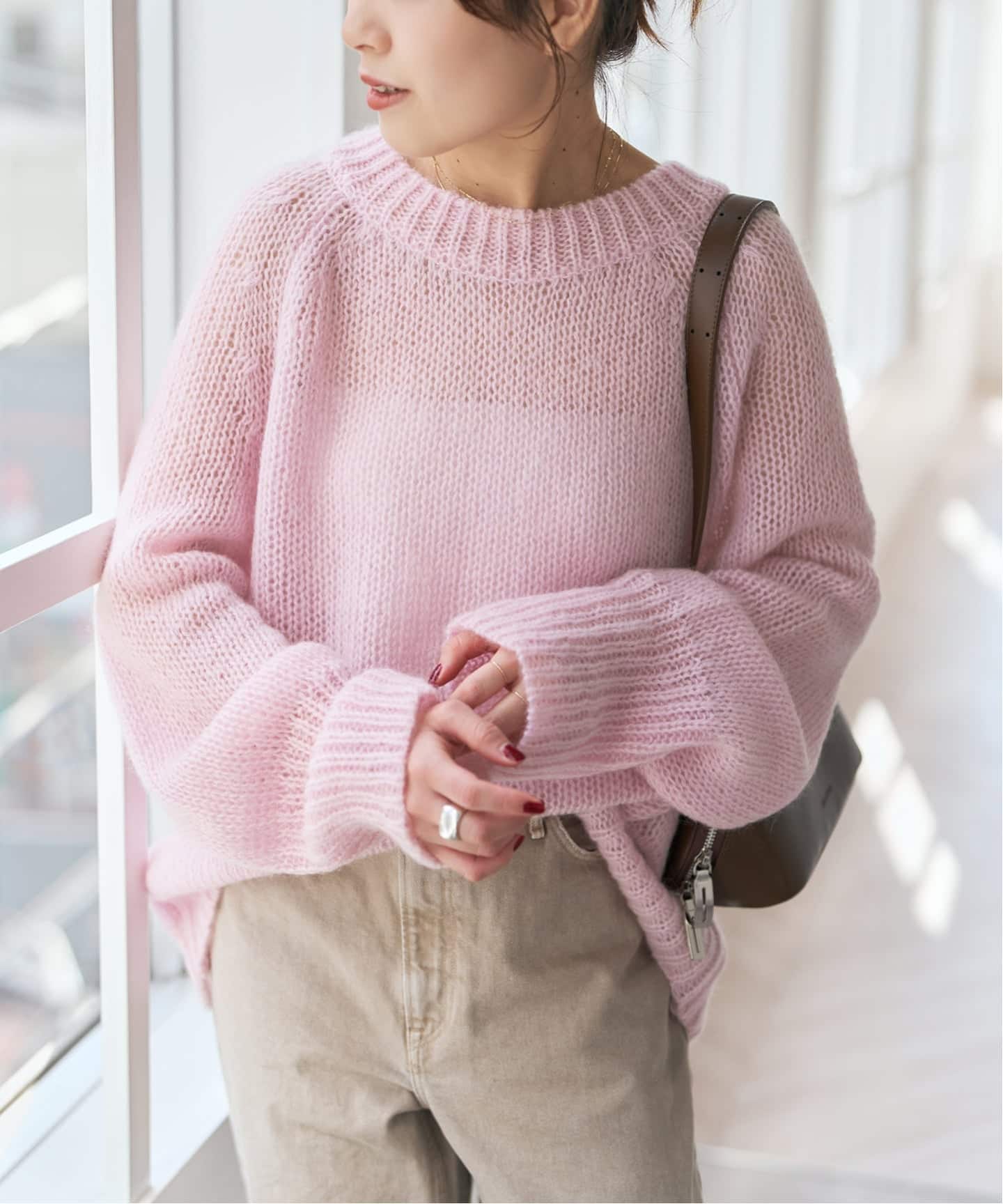 モヘヤ混ルーズニット（ニット／セーター）｜Spick and Span（スピック