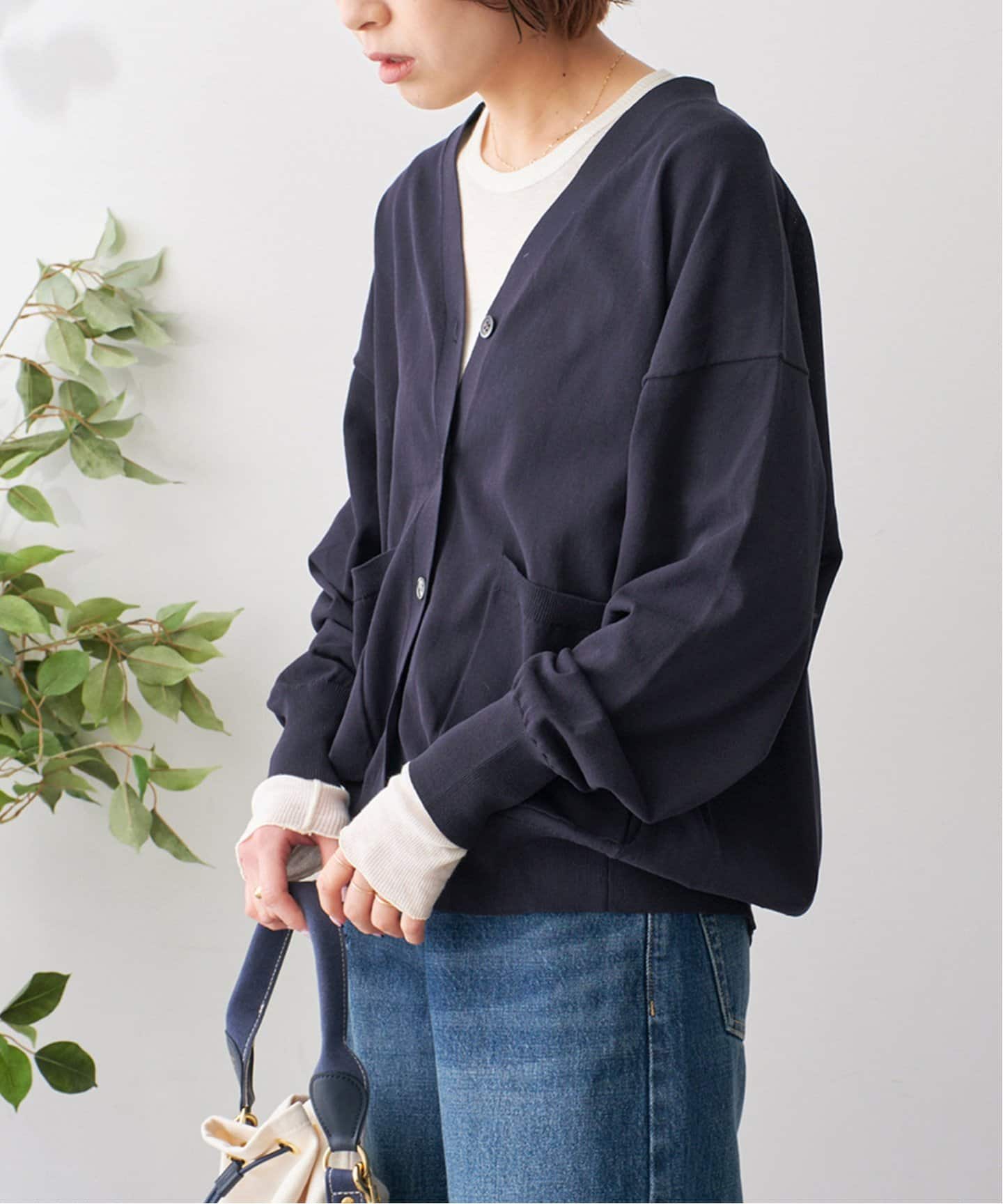 【未使用】Spick and Span コットンハイゲージカーディガン コットンハイゲージカーディガン（カーディガン）｜Spick and