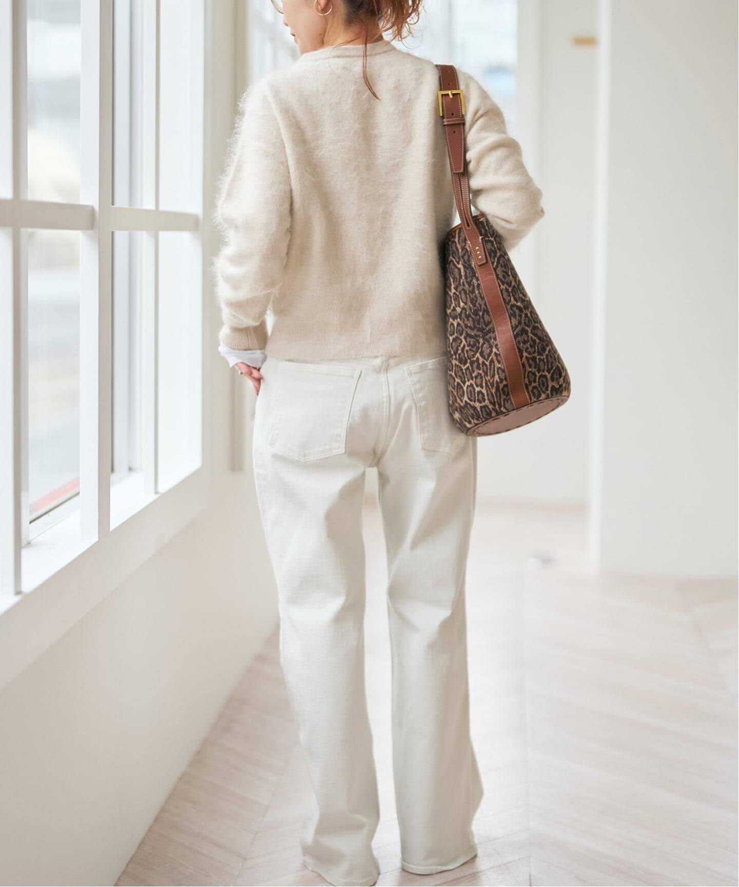 ファーカシミヤクルーネックカーディガン（カーディガン）｜Spick and