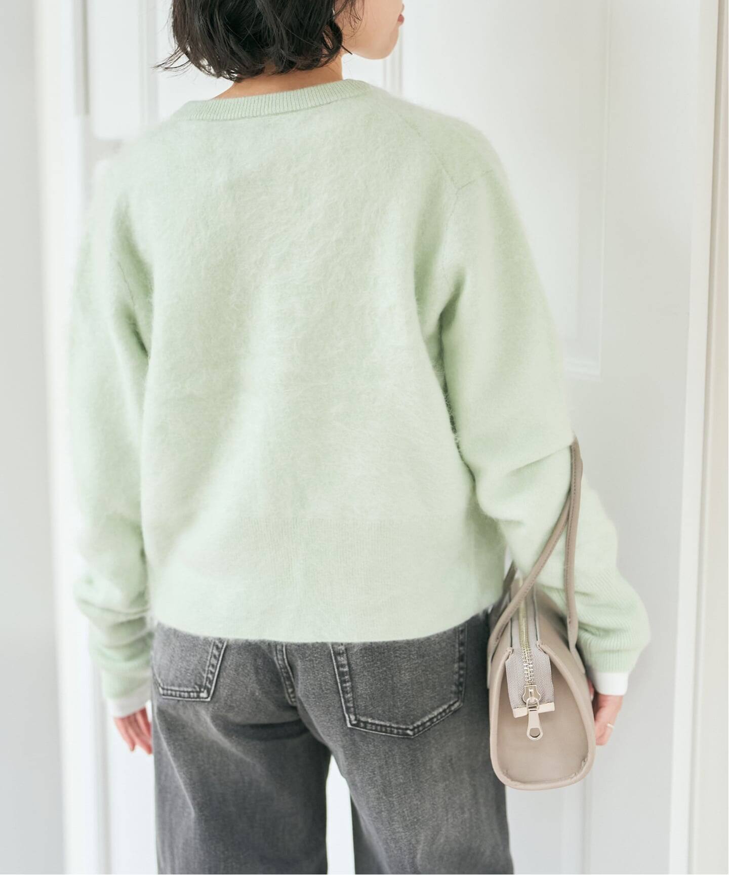 ファーカシミヤクルーネックカーディガン（カーディガン）｜Spick and