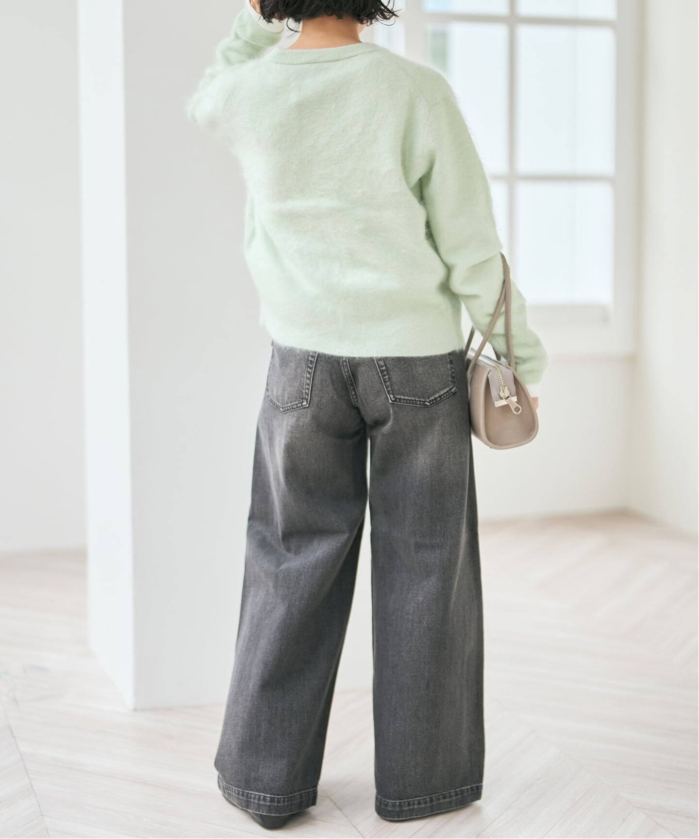 orr カシミヤ　クルーネック　カーディガン　チャコー　グレー orr カシミヤ クルーネック カーディガン チャコー グレー