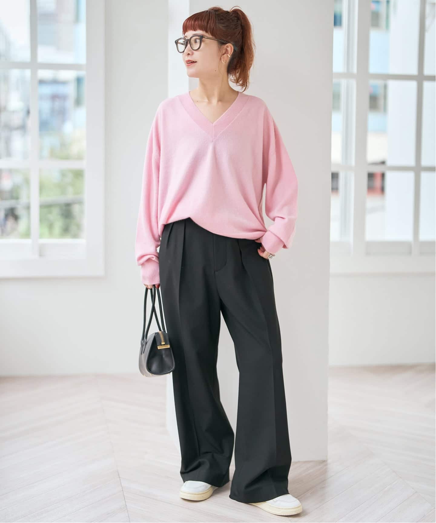 スピックアンドスパン　Vネックプルオーバー　大変、お得です！ Spick＆Span（スピック アンド スパン） ニット セーター 「WEB限定