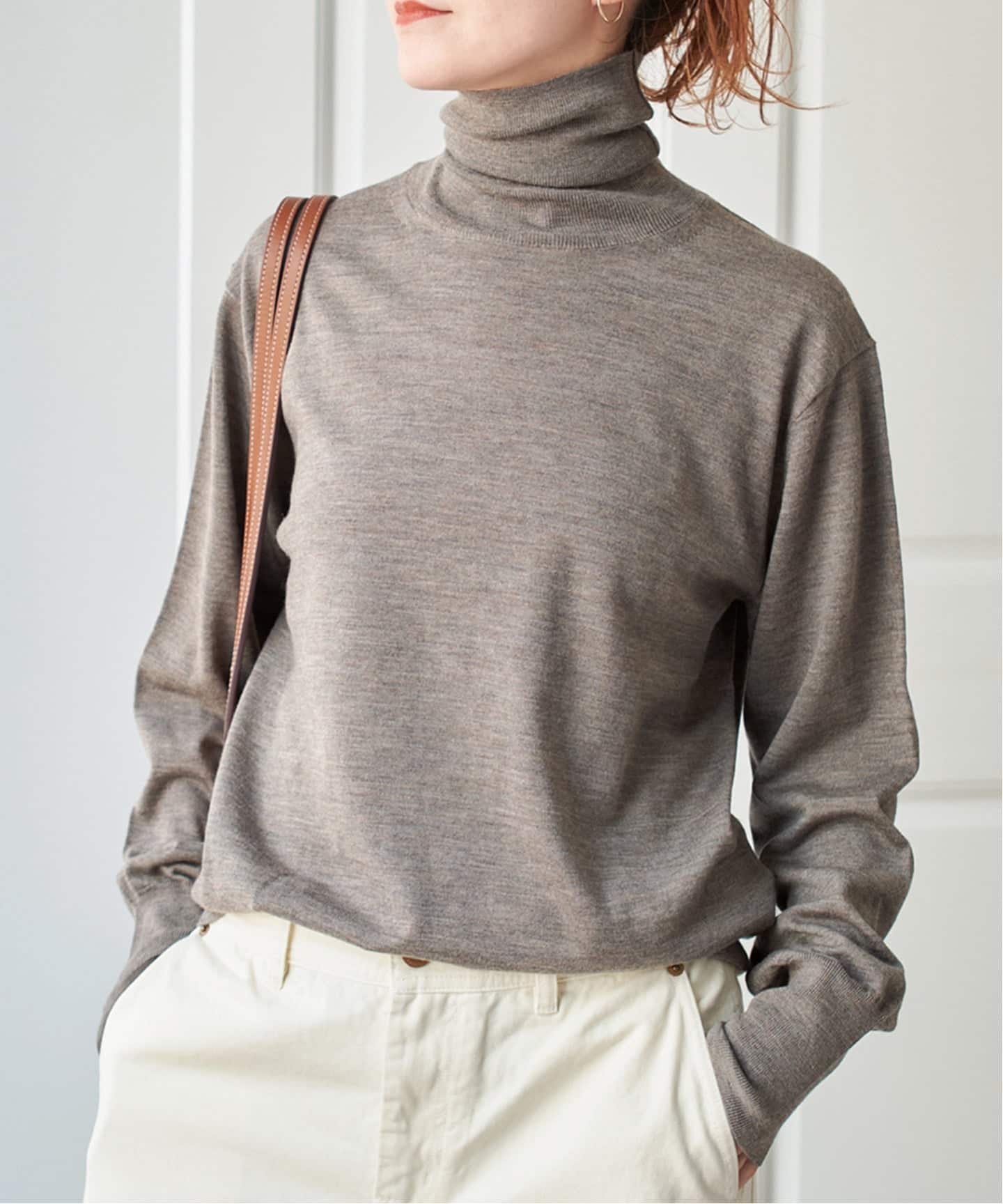 手洗い可 / 追加》18Gタートルネックプルオーバー（ニット／セーター